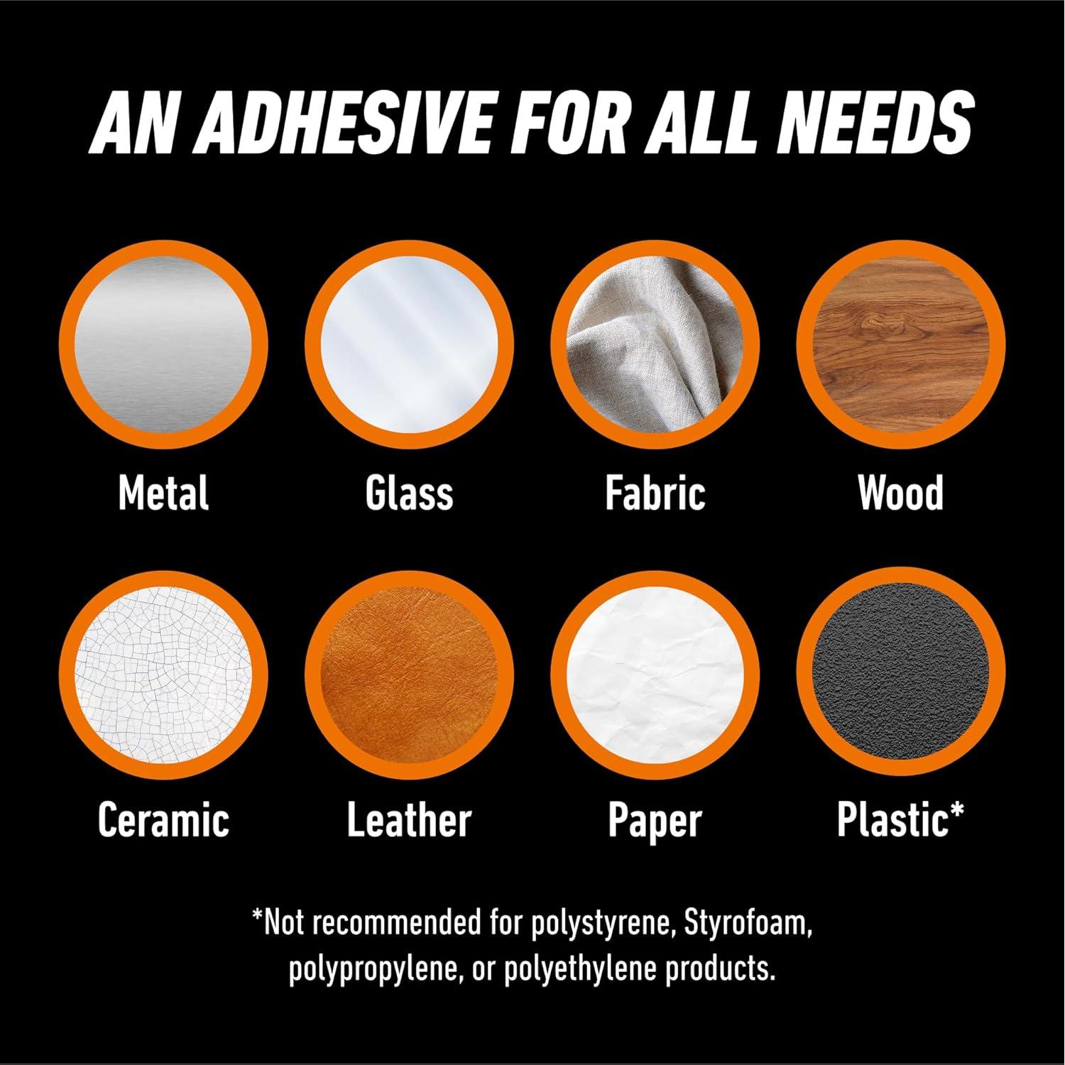 Adhesivo de contacto Gorilla Clear Grip 3x85g - Secado Rápido