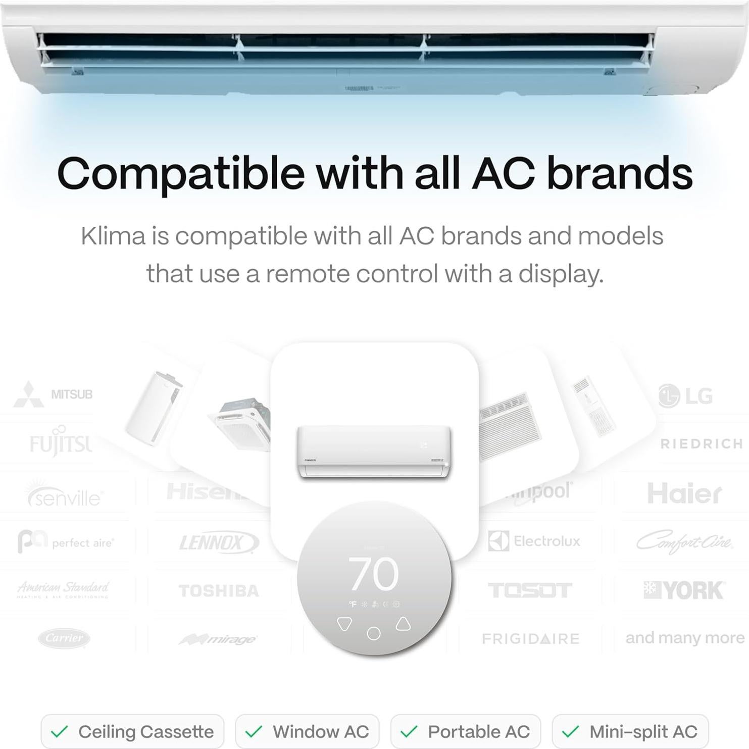 Termostato Inteligente Boldr Klima para A/C y Mini Splits