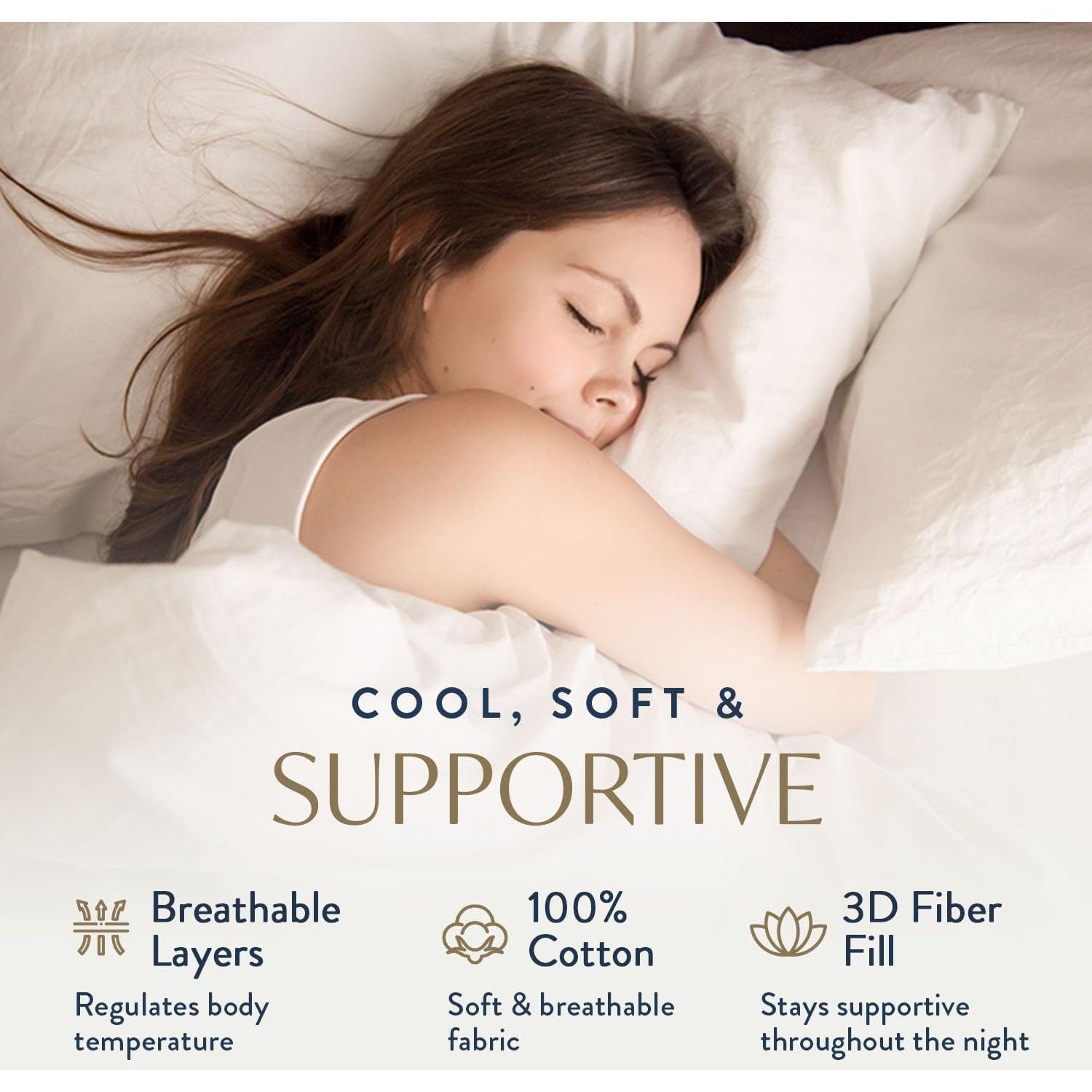 Almohadas Hipoalergénicas Decoración Digital 100% Algodón - Juego de 2