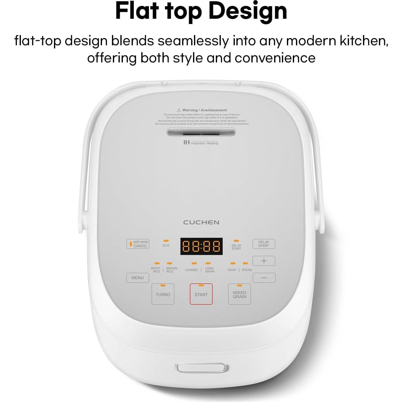 Olla Arrocera Cuchen IH 5.5 Tazas Antiadherente con Cesta Vapor