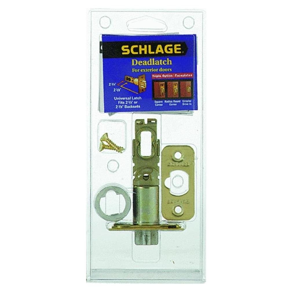 Cerrojo Schlage 40-251 Tri-Option Bronce para Puertas