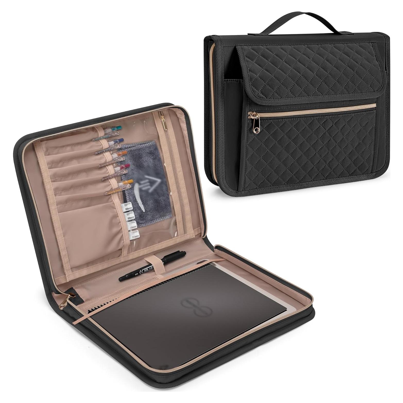 Cubierta Folio Damero Negra para Rocketbook Core y Panda