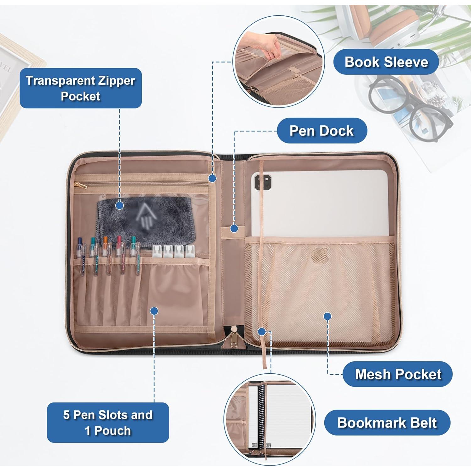 Cubierta Folio Damero Negra para Rocketbook Core y Panda