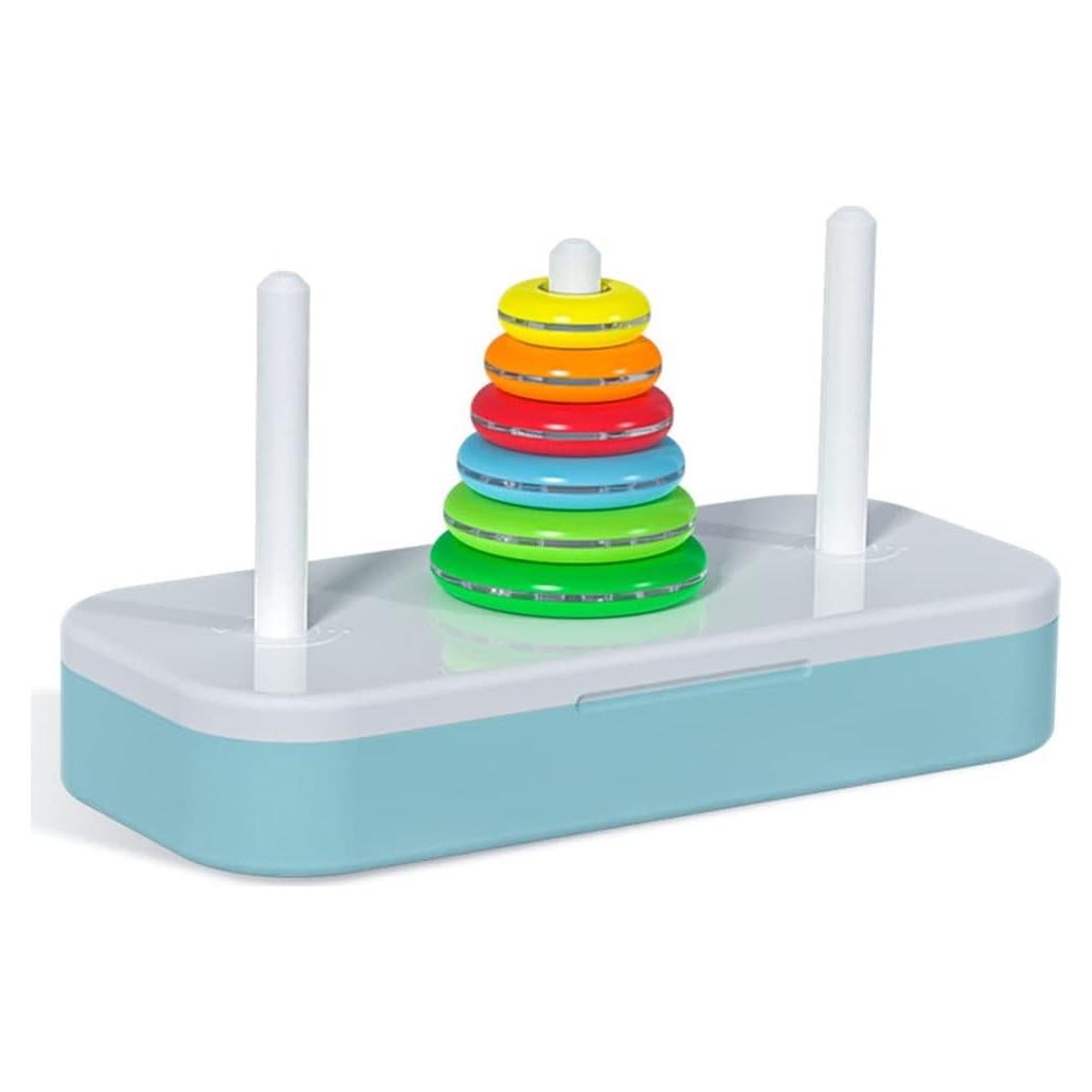 Torre de Hanoi QY 6 Anillos Juego Lógico Educativo