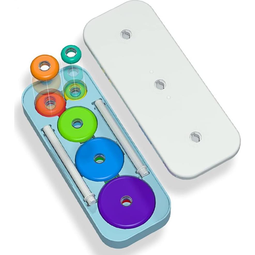 Torre de Hanoi QY 6 Anillos Juego Lógico Educativo