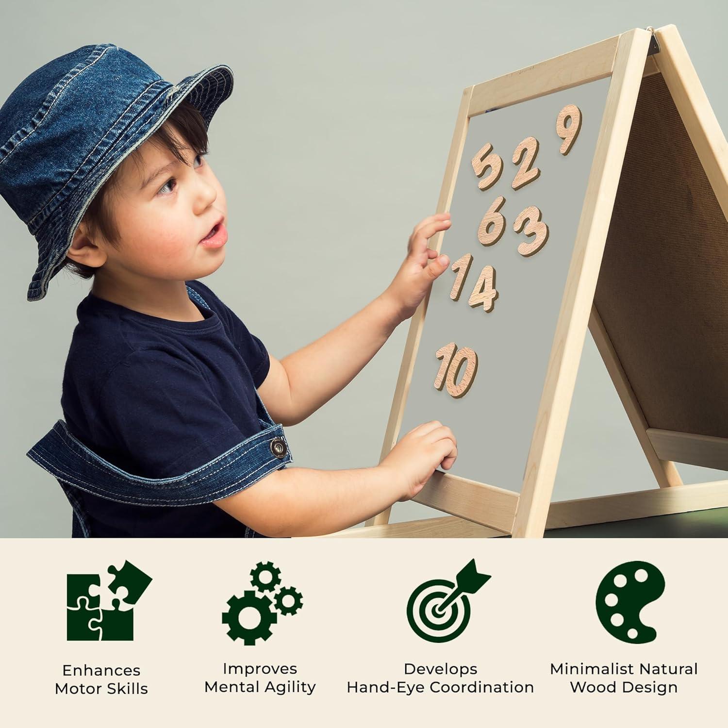 Juego de Números Magnéticos de Madera Leaping Learning - Educativo