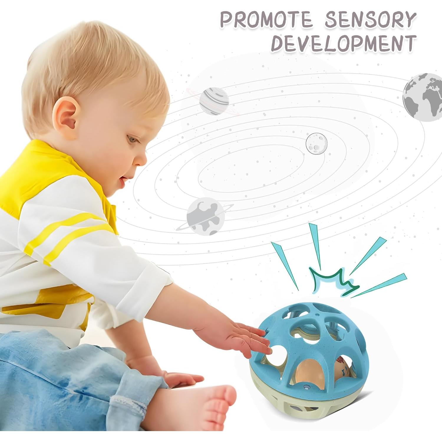 Pelota Sonajero de Paja de Trigo ROHSCE para Bebés 0-1 Año