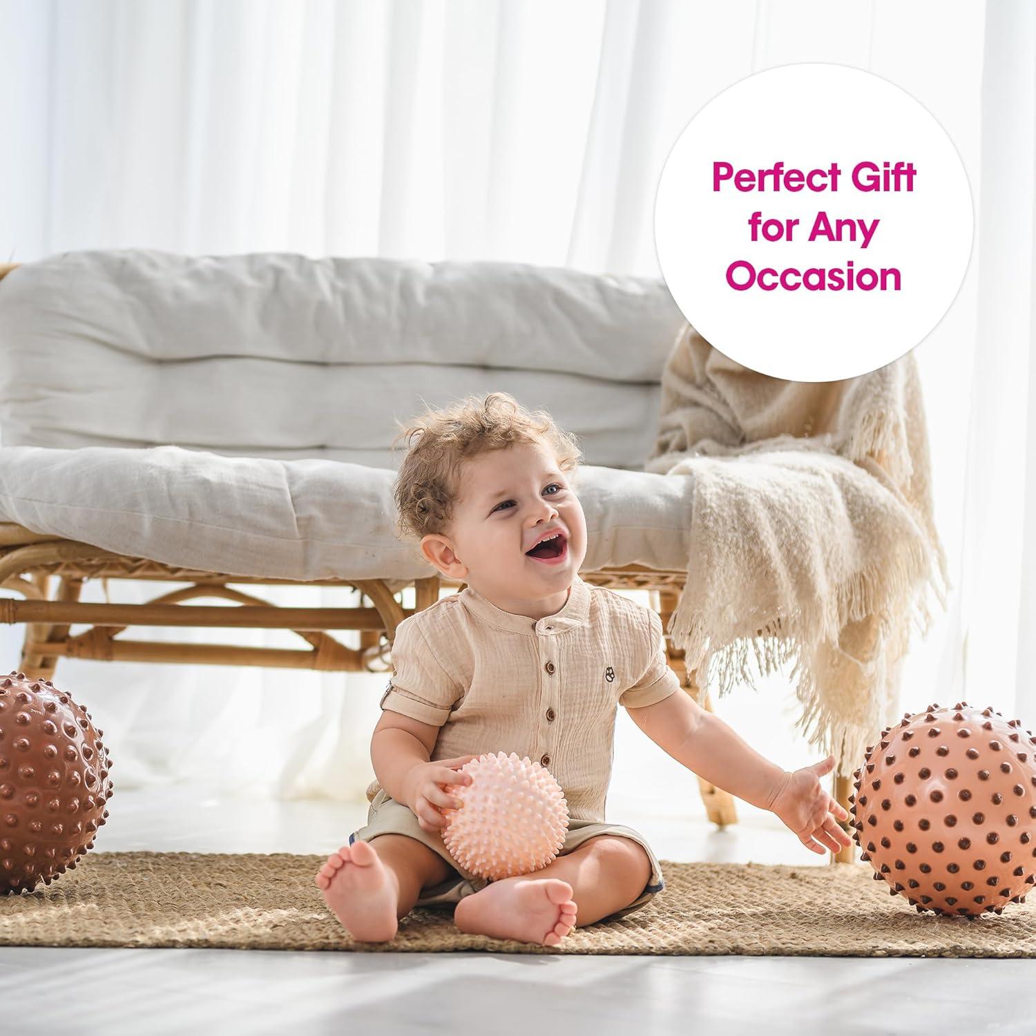 Pelota Sensorial Edushape 18 cm Boho Chic para Bebés