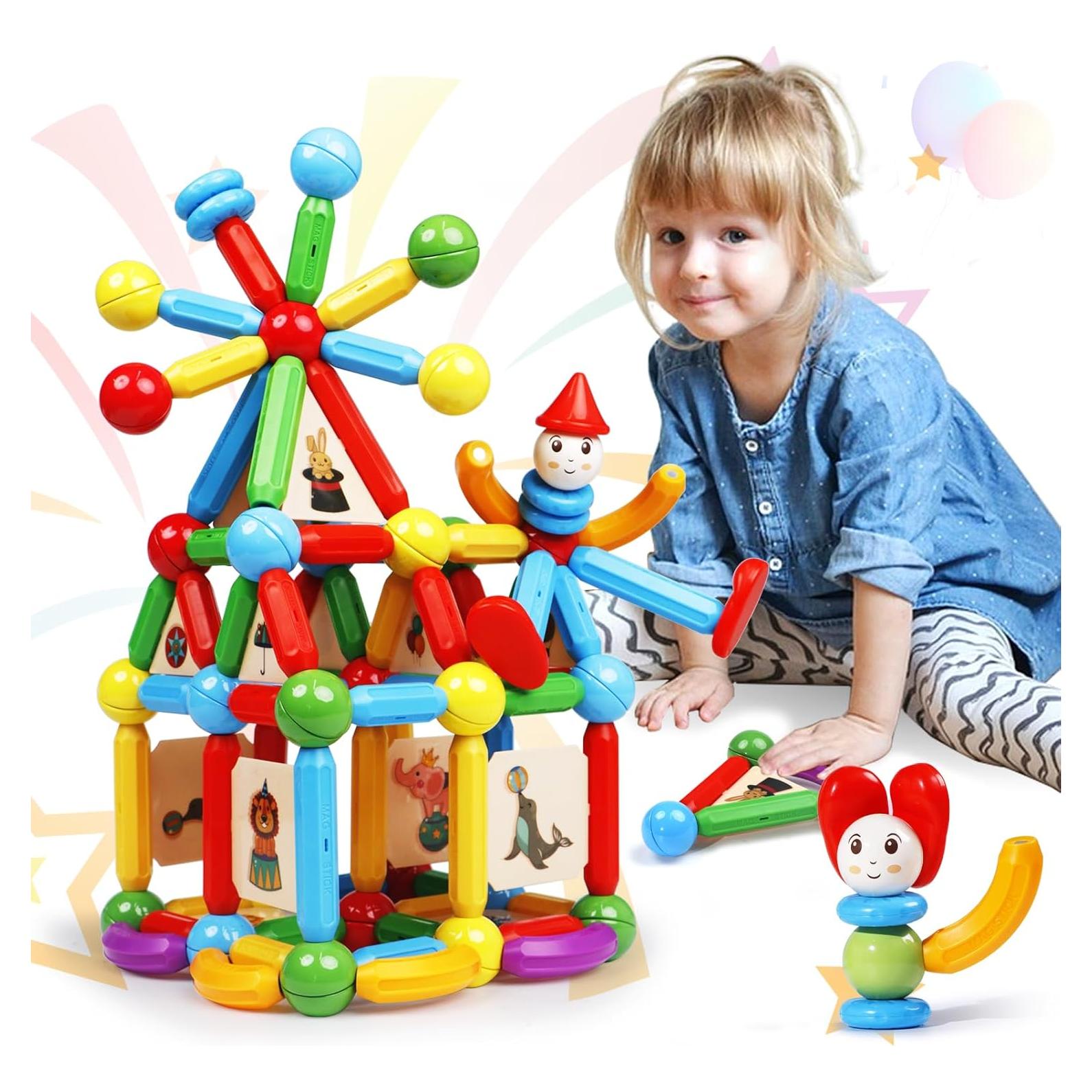 MAGBLOCK 136PCS Juguete Magnético de Construcción Educativo