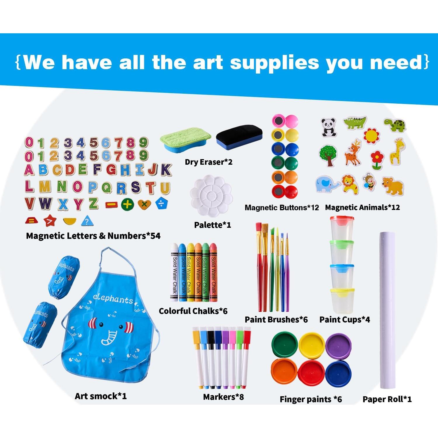 Caballete de arte ajustable SWINSKUAD para niños 94-123 cm