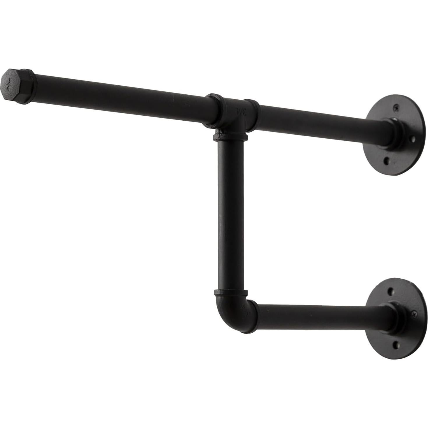 Perchero de Pared Industrial ZYUXUAN con 4 Varillas 82.6x45.2cm