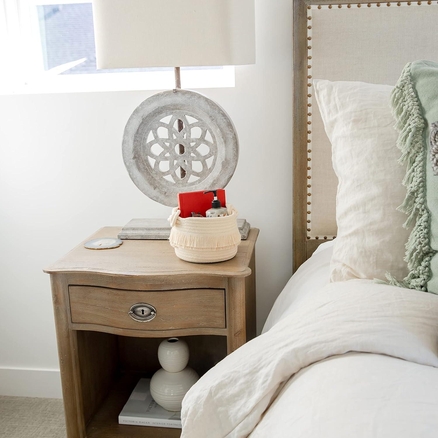 Juego de 3 Cestas de Almacenamiento NaturalCozy Beige