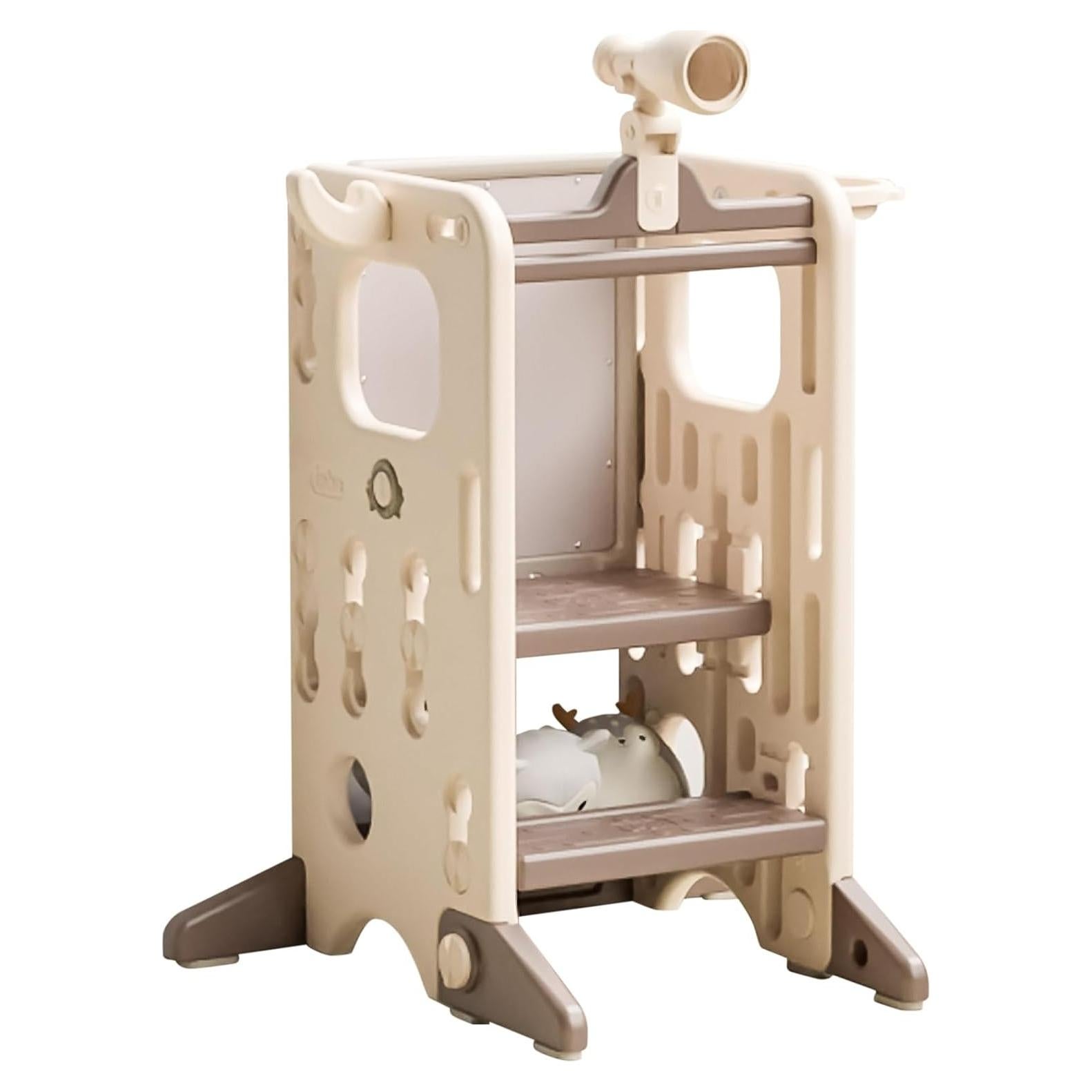 Taburete Ajustable para Niños UNICOO Rosa - Seguridad y Aprendizaje