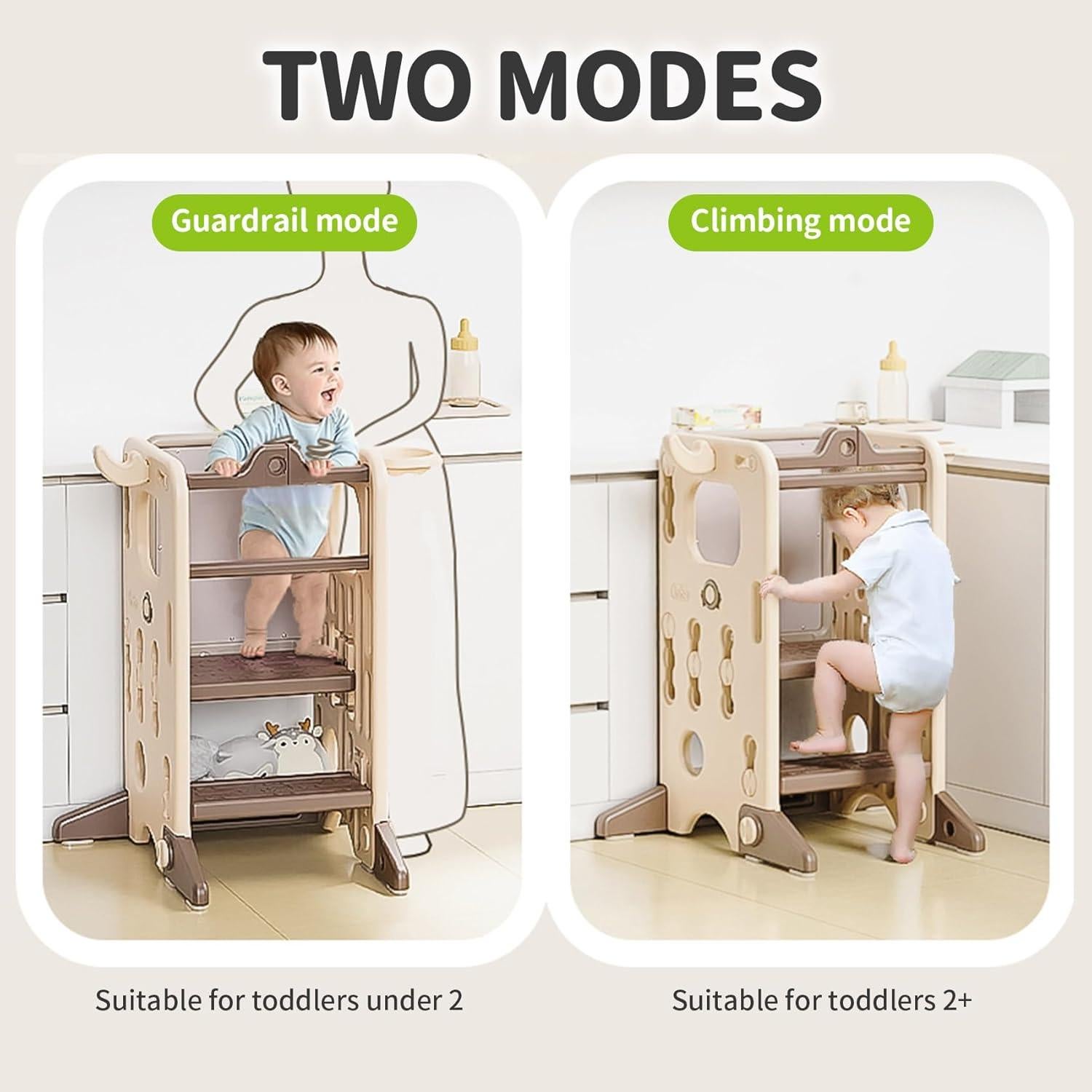 Taburete Ajustable para Niños UNICOO Rosa - Seguridad y Aprendizaje