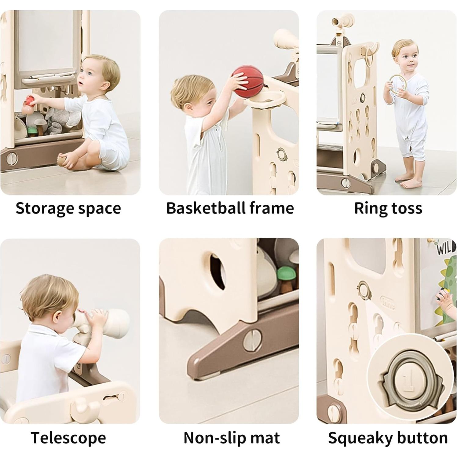 Taburete Ajustable para Niños UNICOO Rosa - Seguridad y Aprendizaje