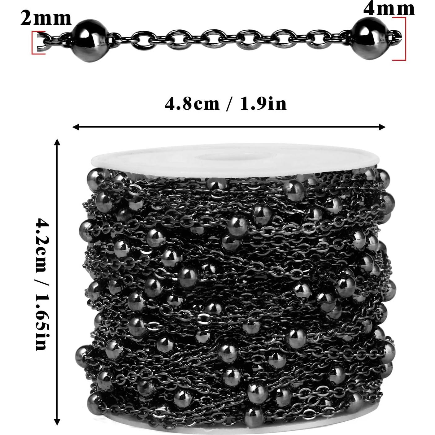 Cadena de Perlas de Satélite Cadikez 10m Acero Inoxidable 2mm
