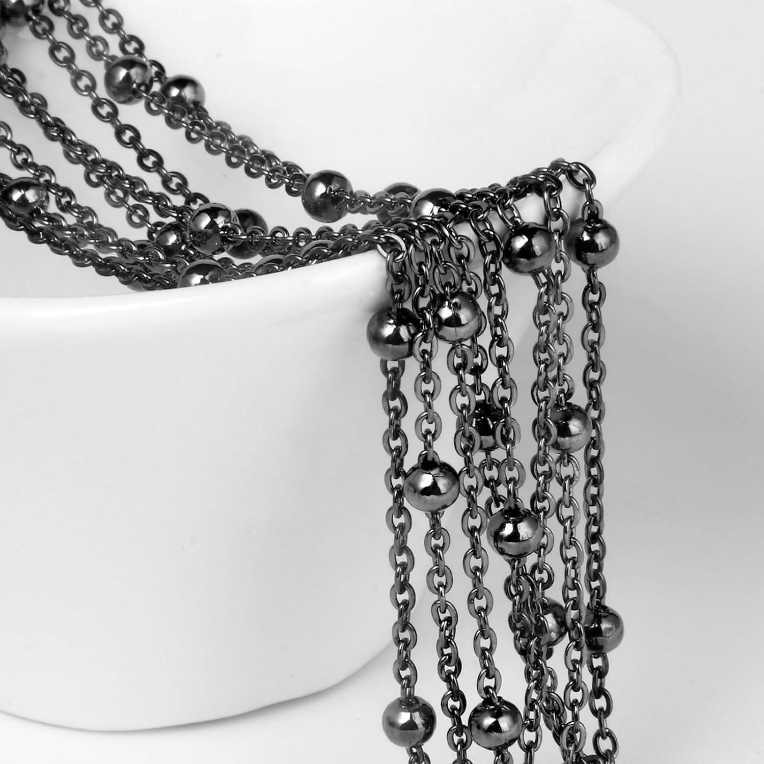 Cadena de Perlas de Satélite Cadikez 10m Acero Inoxidable 2mm