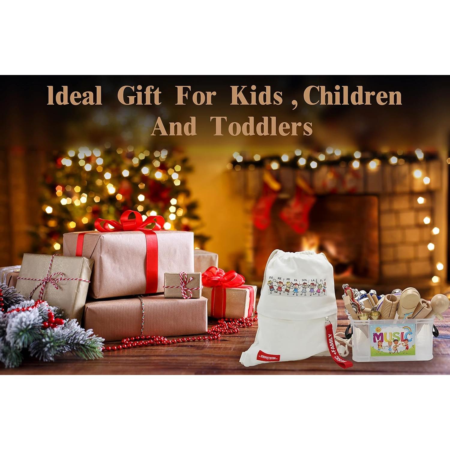 Set de Percusión de Madera Ecológica Crafteem para Niños