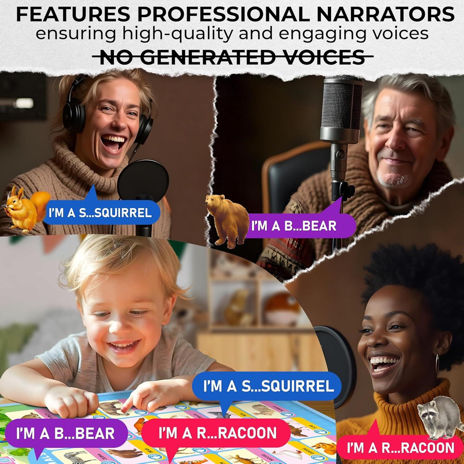 Juguetes Educativos QUOKKA - Conjunto 4 Gráficos ABC 3-12 Años