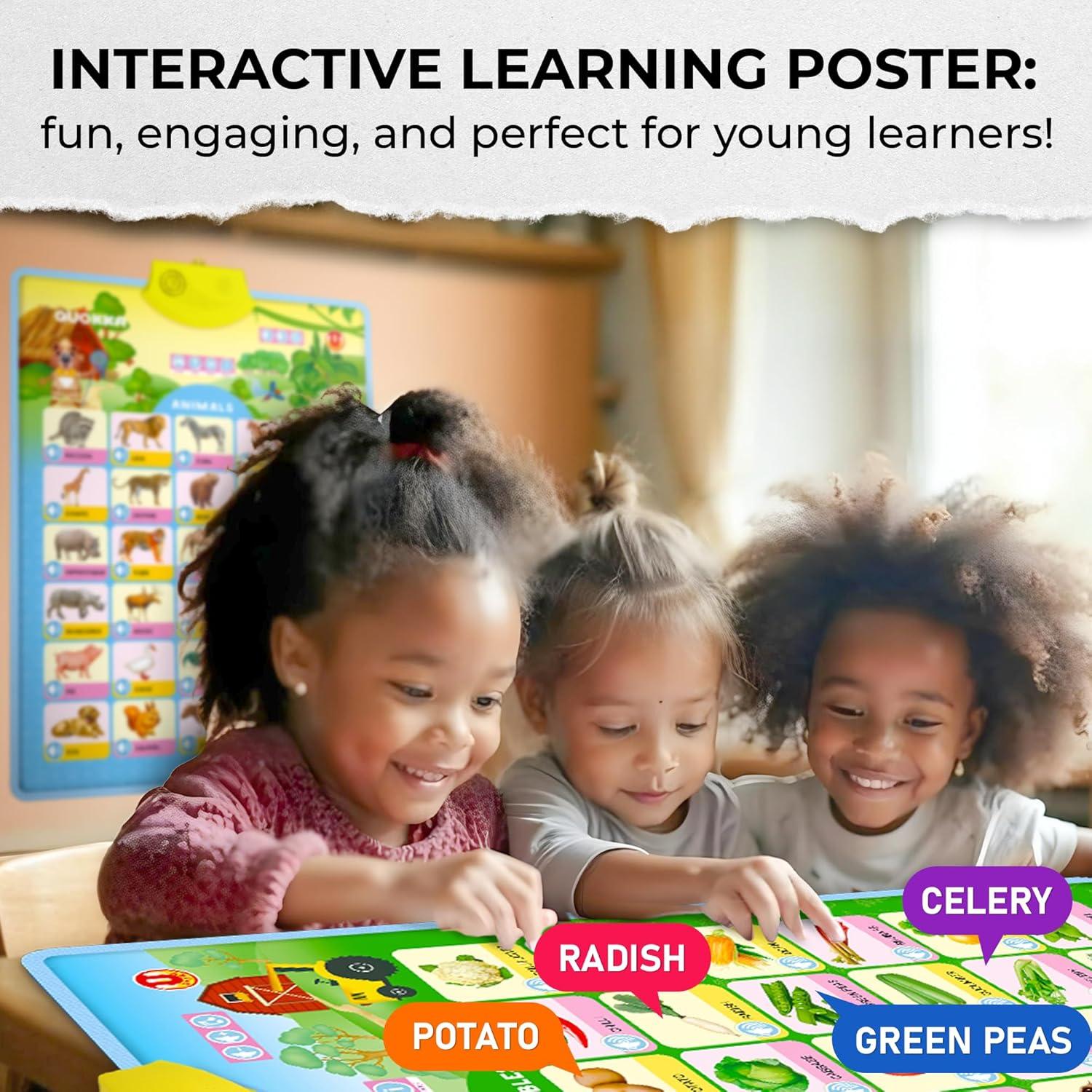 Juguetes Educativos QUOKKA - Conjunto 4 Gráficos ABC 3-12 Años