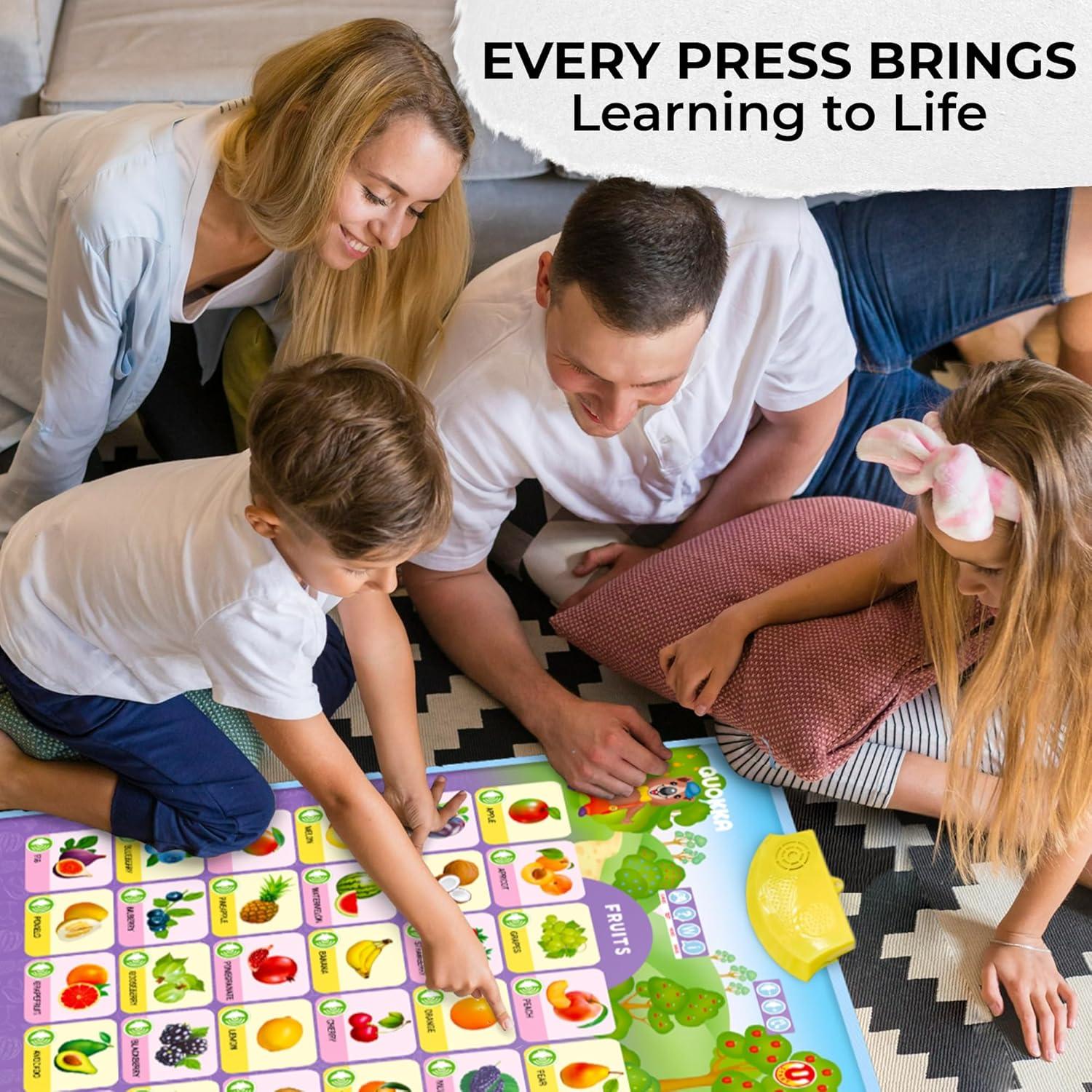 Juguetes Educativos QUOKKA - Conjunto 4 Gráficos ABC 3-12 Años