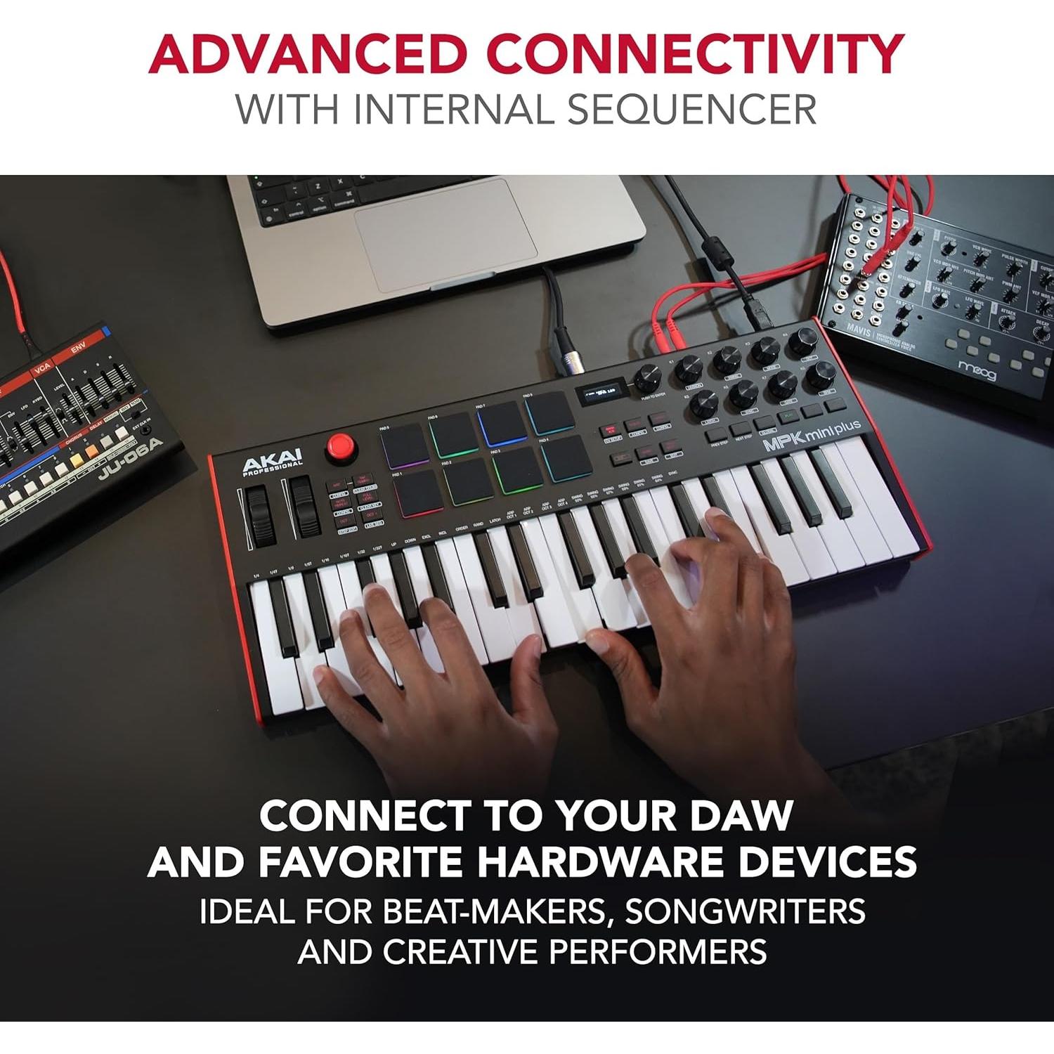 Controlador MIDI Akai MPK Mini Plus 37 Teclas USB