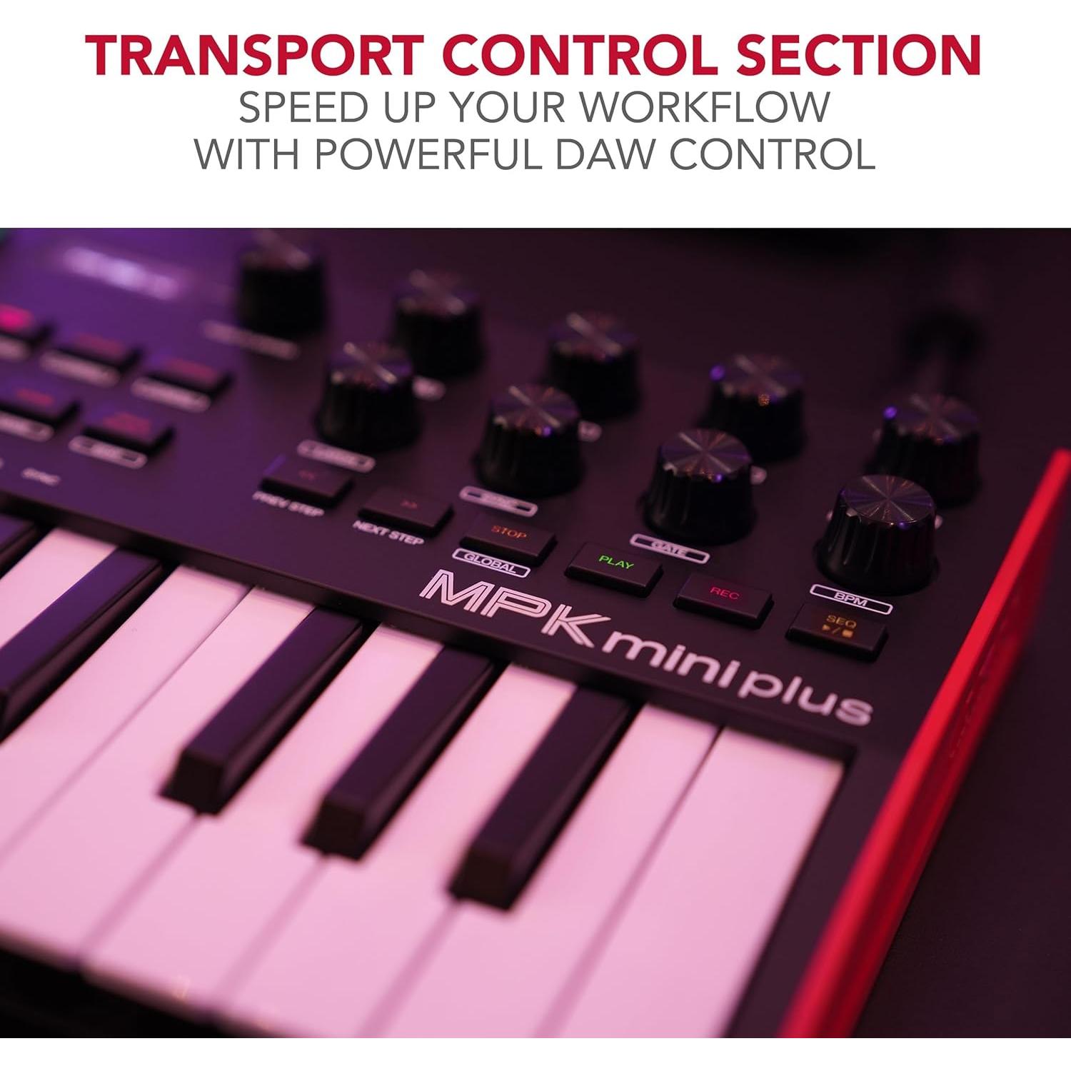 Controlador MIDI Akai MPK Mini Plus 37 Teclas USB