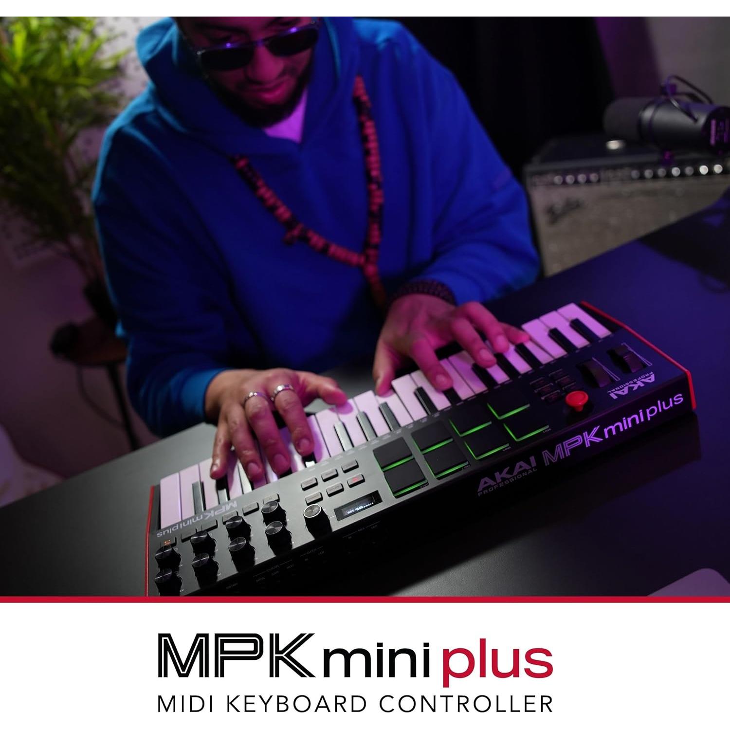 Controlador MIDI Akai MPK Mini Plus 37 Teclas USB