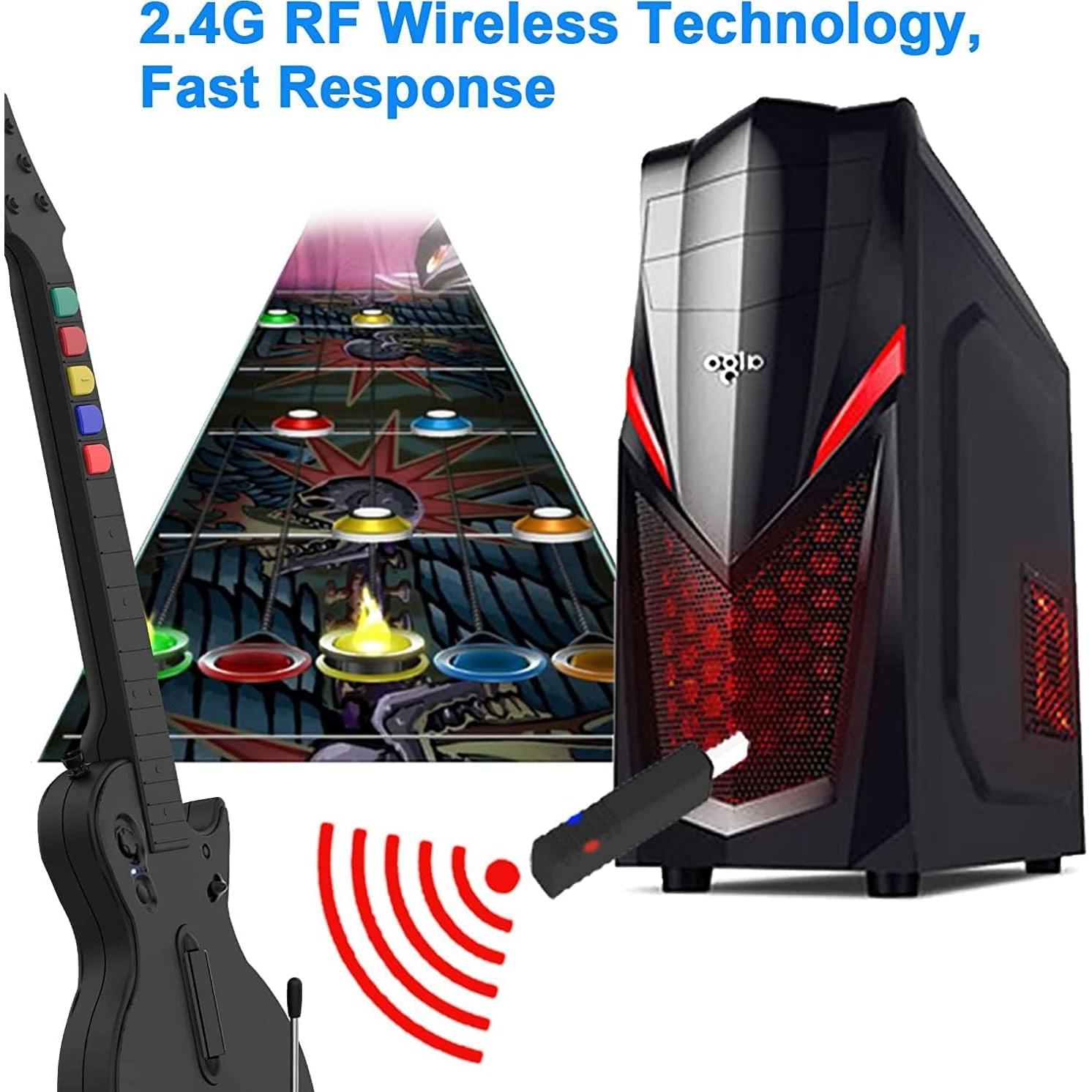 Controlador Inalámbrico DOYO para PC y PS3 - Guitarra 5 Teclas Negra