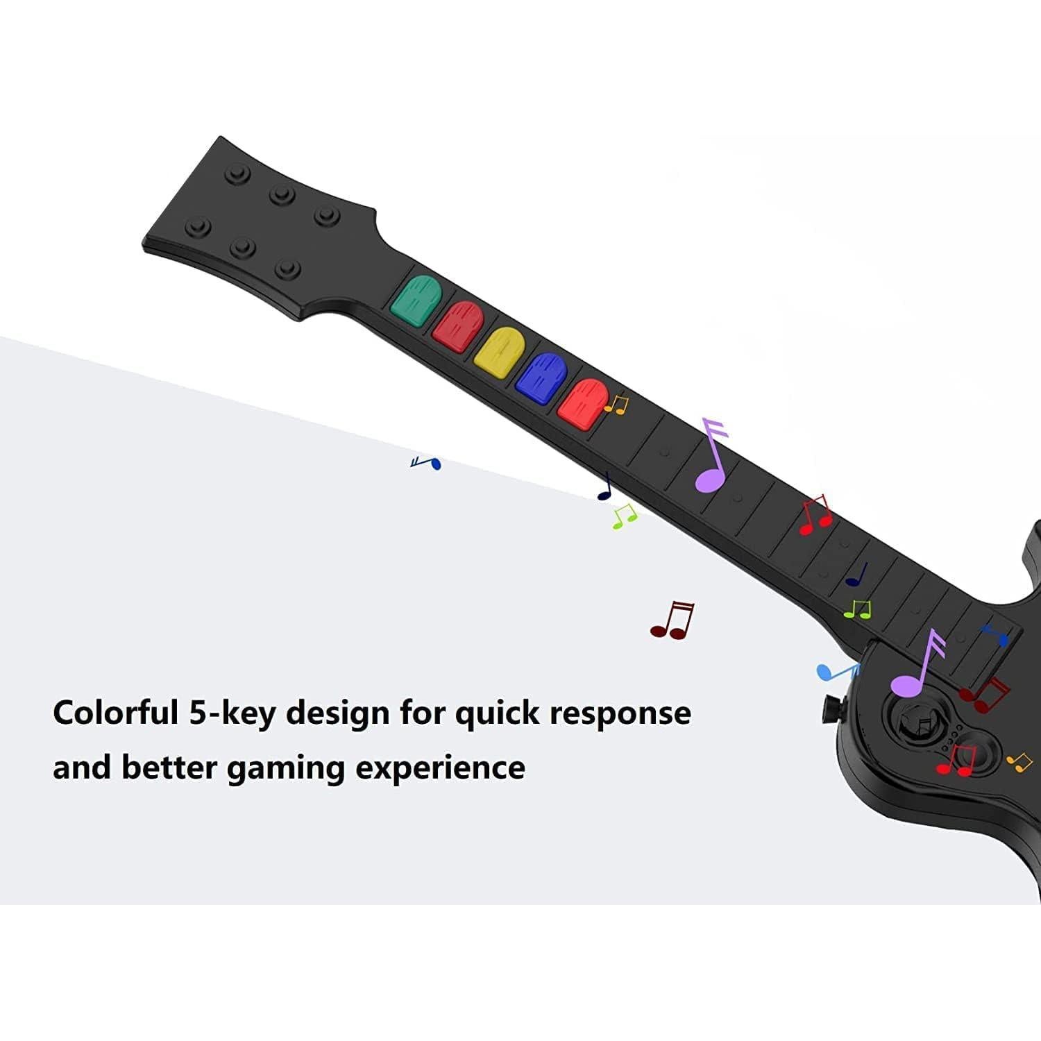 Controlador Inalámbrico DOYO para PC y PS3 - Guitarra 5 Teclas Negra