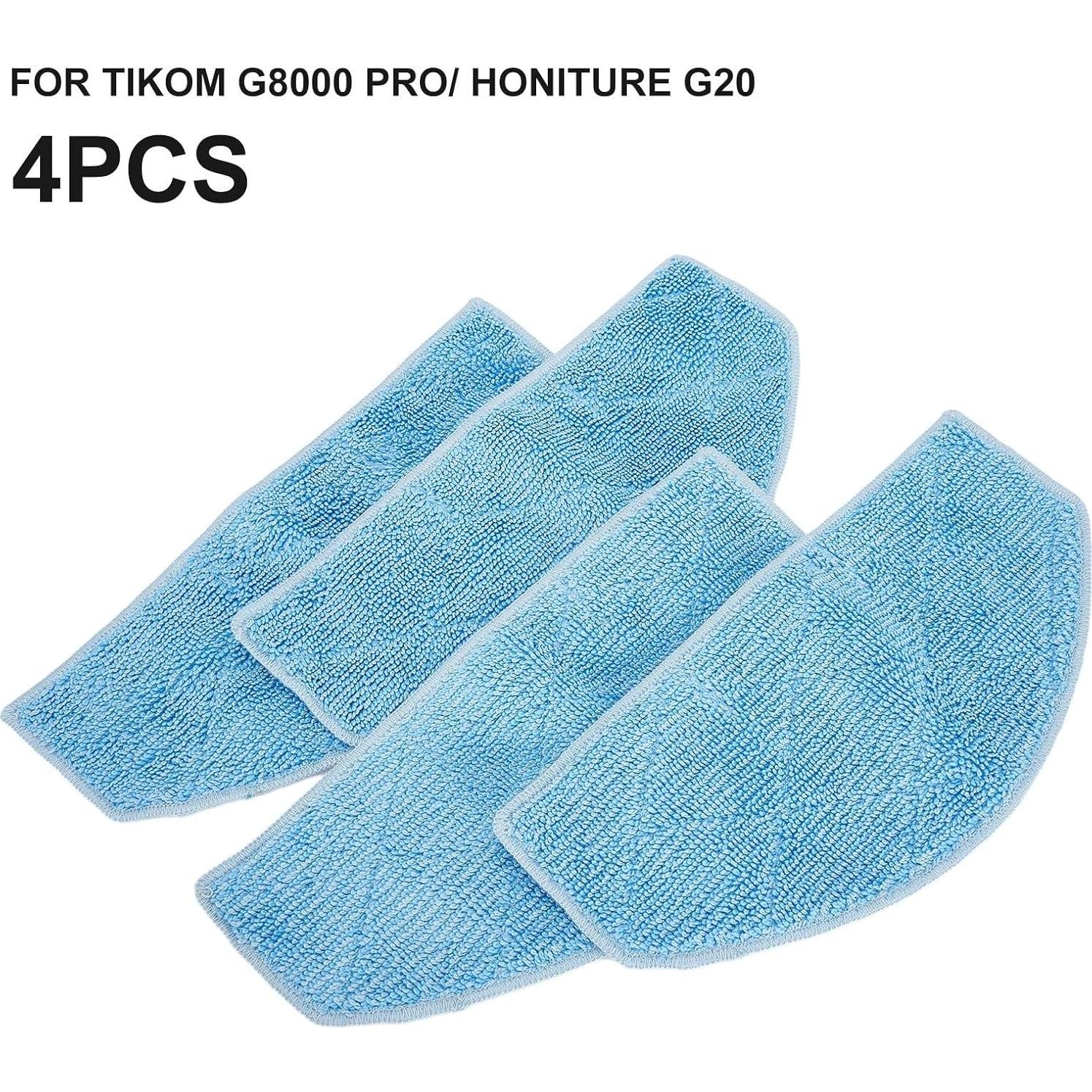 Paños de Trapeador para Aspiradora Tikom G8000 Pro - 4 Piezas