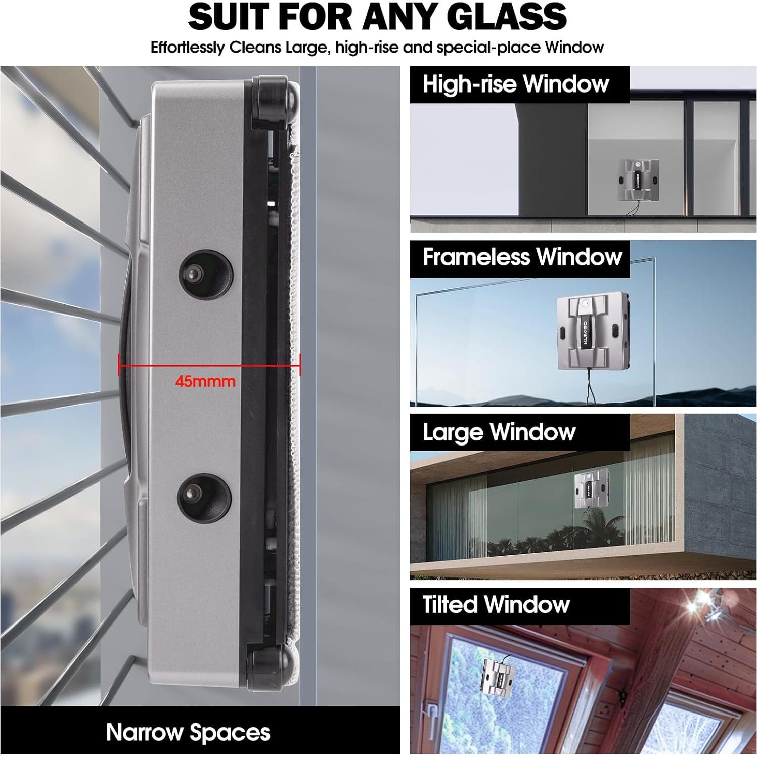 Robot de Limpieza de Ventanas KUIKIBO K1 6000Pa Automático