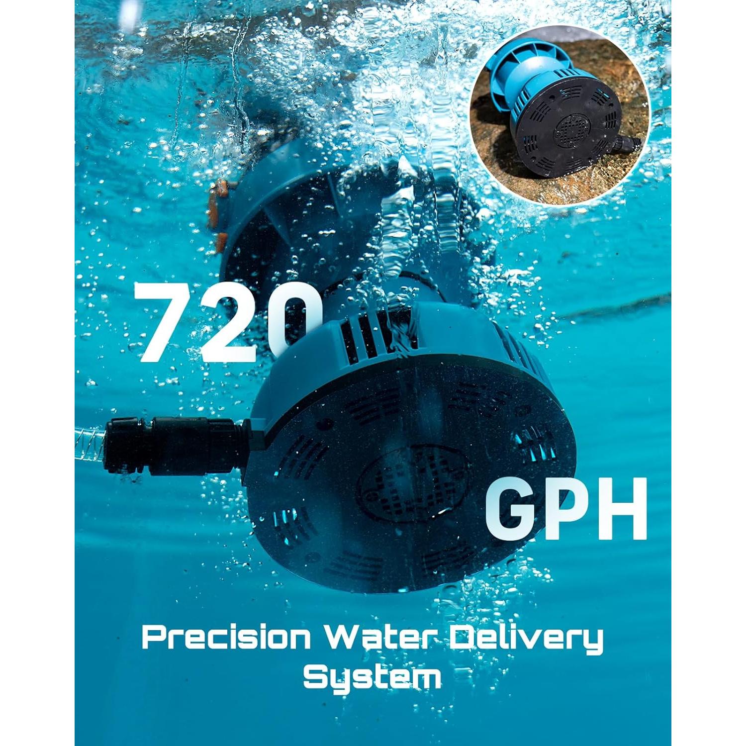 Bomba de Agua Flotante SEESII 720GPH 2 Baterías 4000mAh