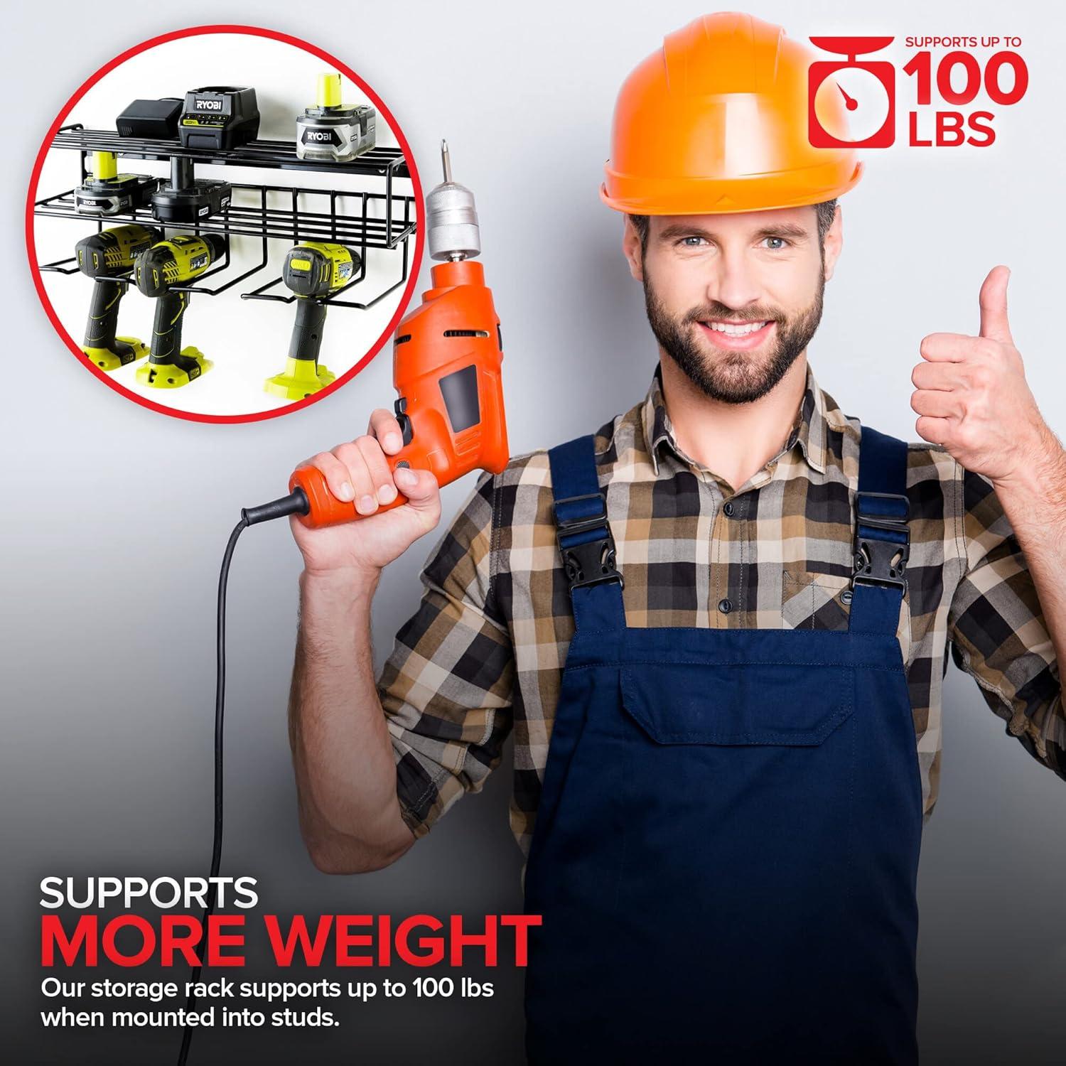 Organizador de Herramientas Modern Innovations - Estante Flotante 4 Compartimentos