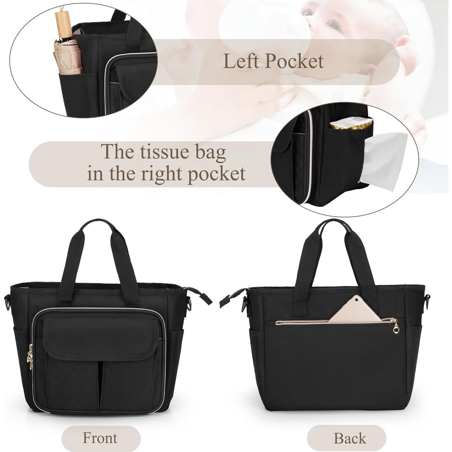 Bolsa Grande LUXJA para Extractor de Leche Portátil con Tapete