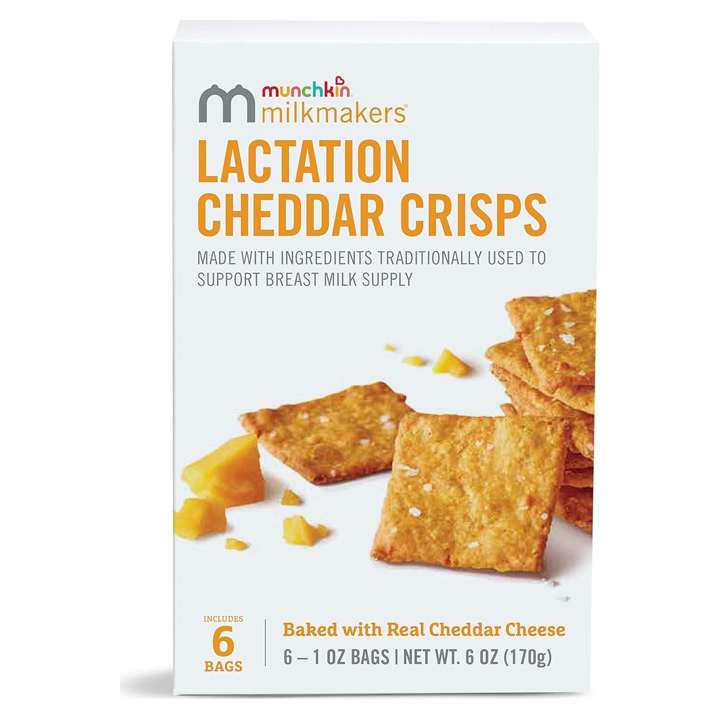 Galletas de Cheddar para Lactancia Munchkin 170g - Avena y Linaza