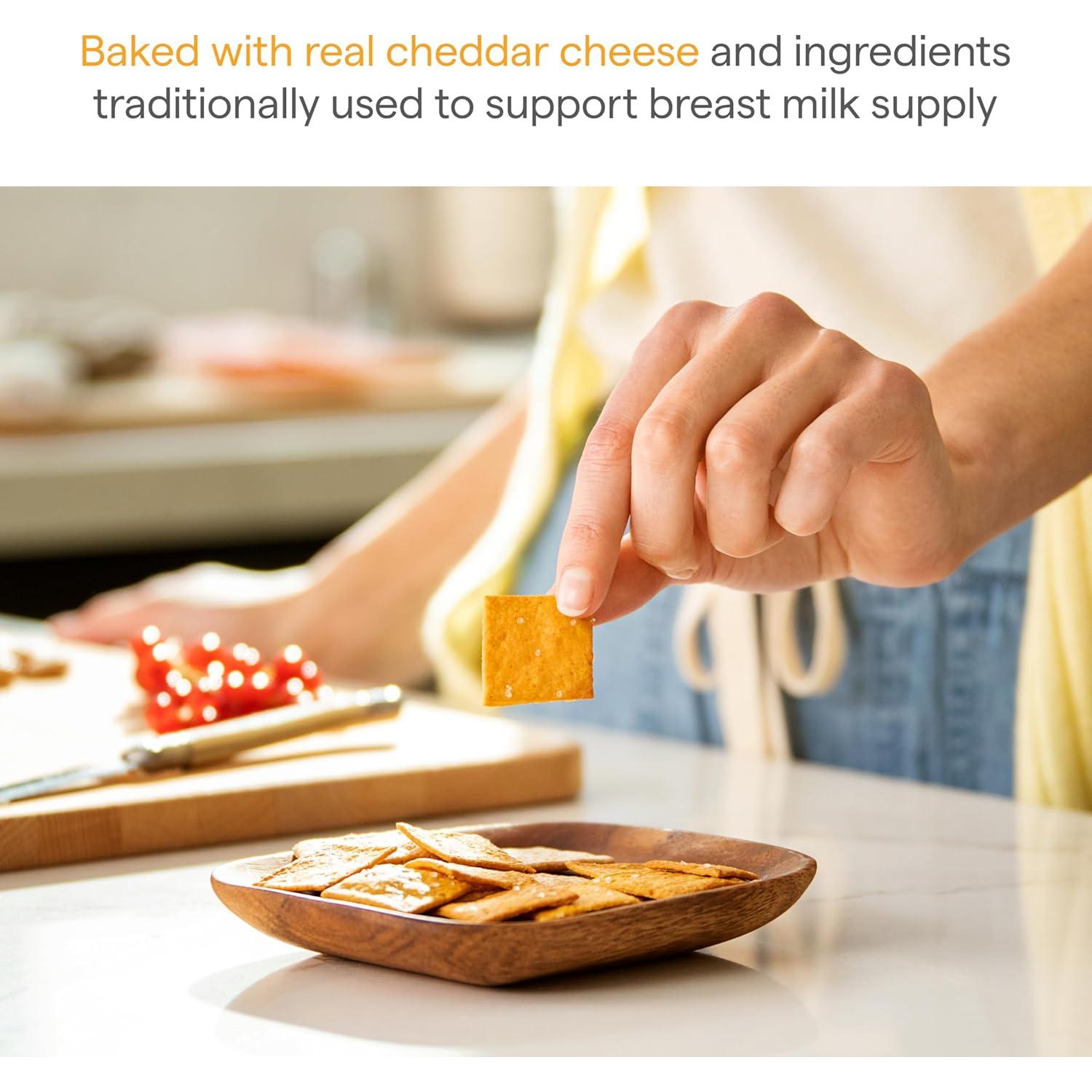 Galletas de Cheddar para Lactancia Munchkin 170g - Avena y Linaza