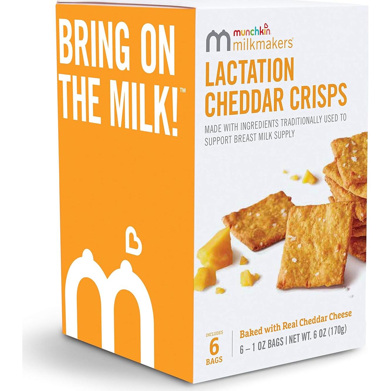 Galletas de Cheddar para Lactancia Munchkin 170g - Avena y Linaza