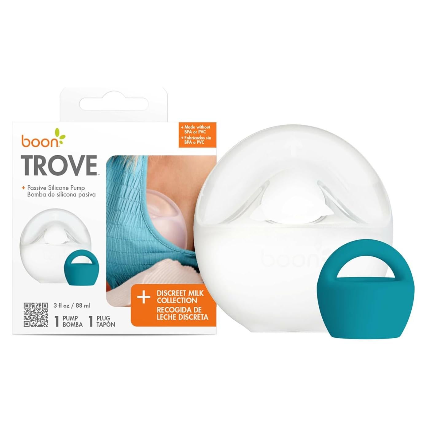 Bomba de Pecho Manual Boon Trove Silicona 100% Apta para Alimentos