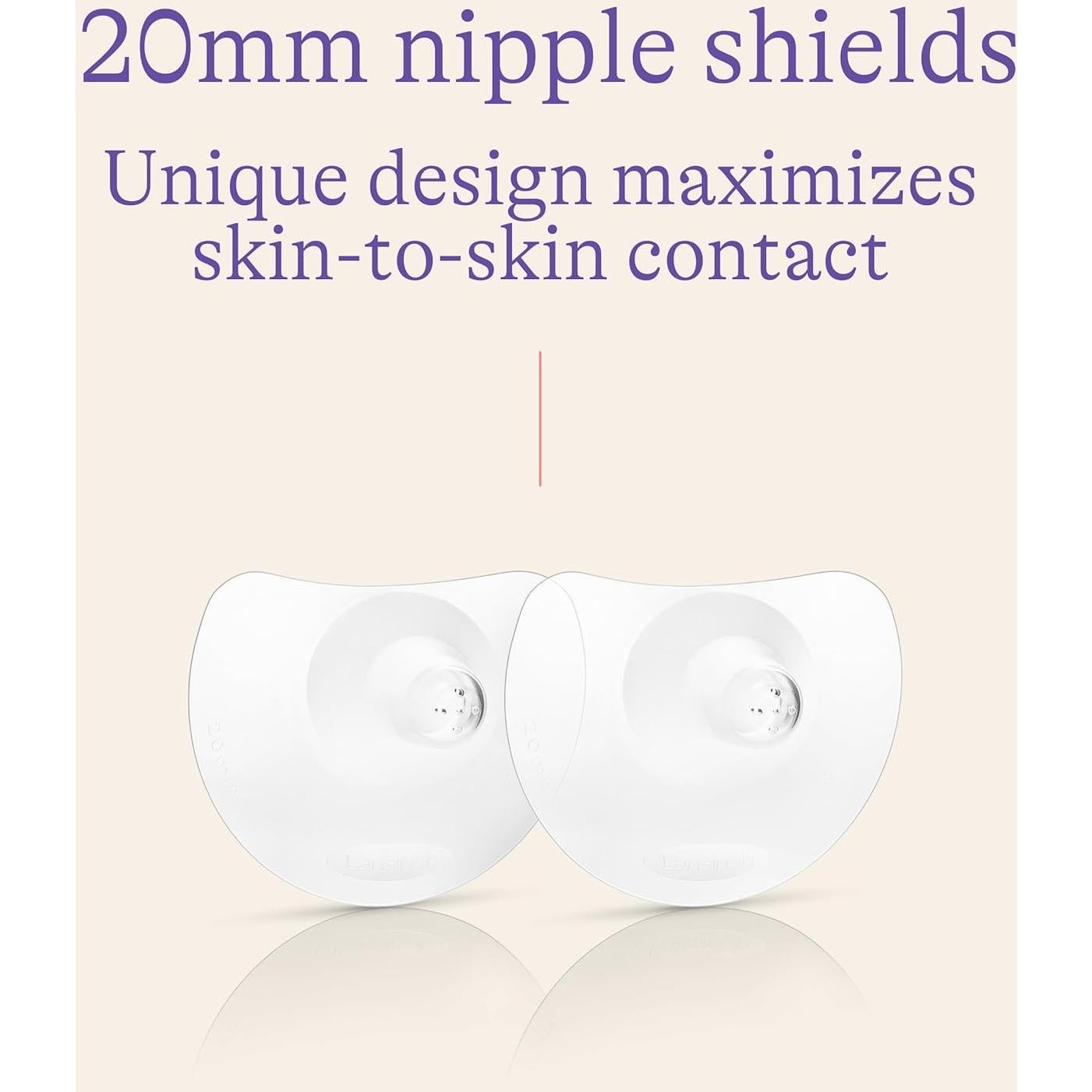 Escudos de Pezón Lansinoh Contact 20mm - Silicona Suave 2 Unidades