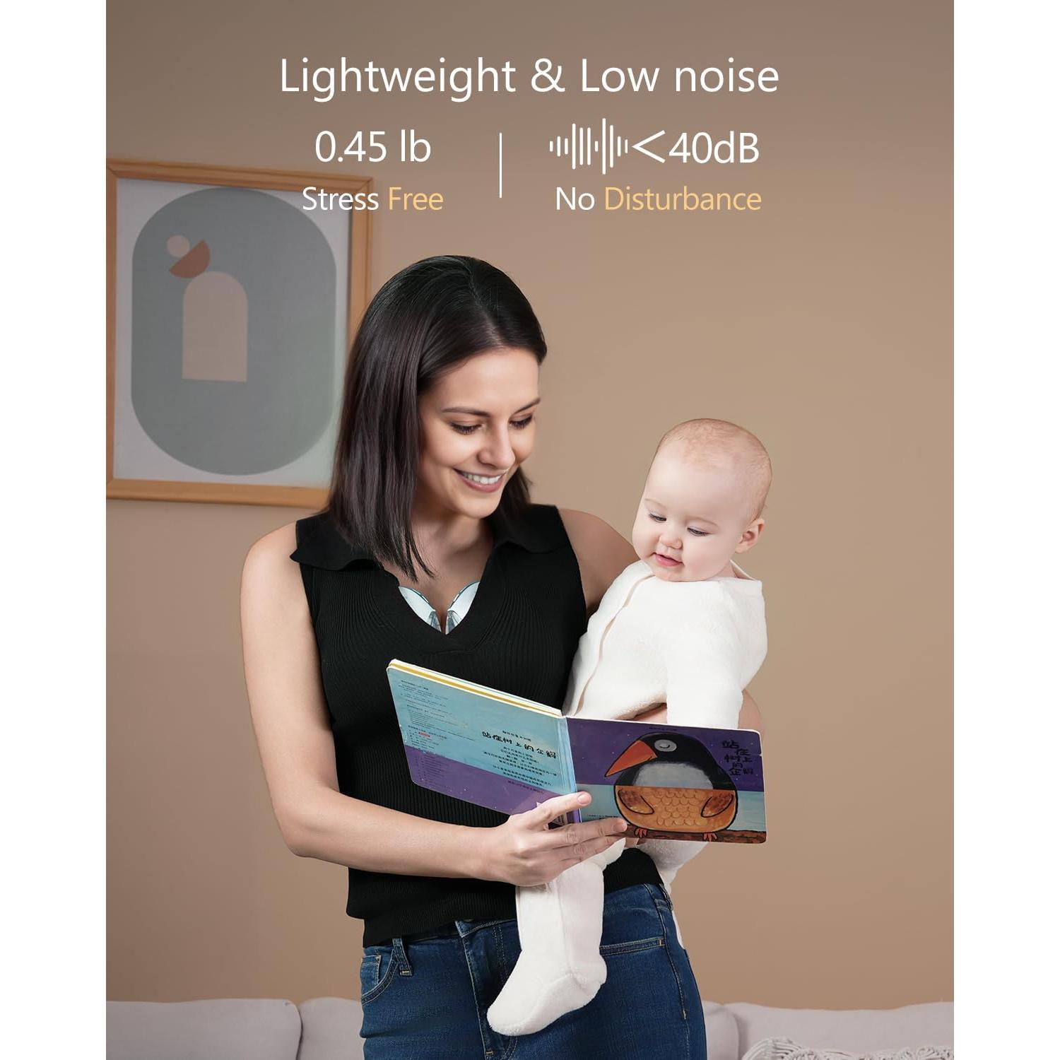 Extractor de Leche Materna Eléctrico Portátil GLE32 Azul 3 Modos