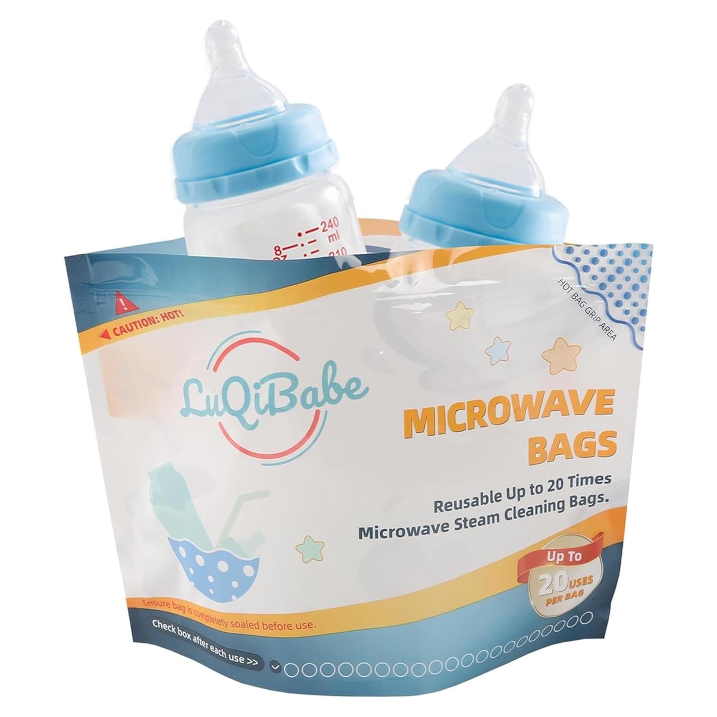 Paquete de 10 Bolsas de Vapor para Biberones - Reutilizables