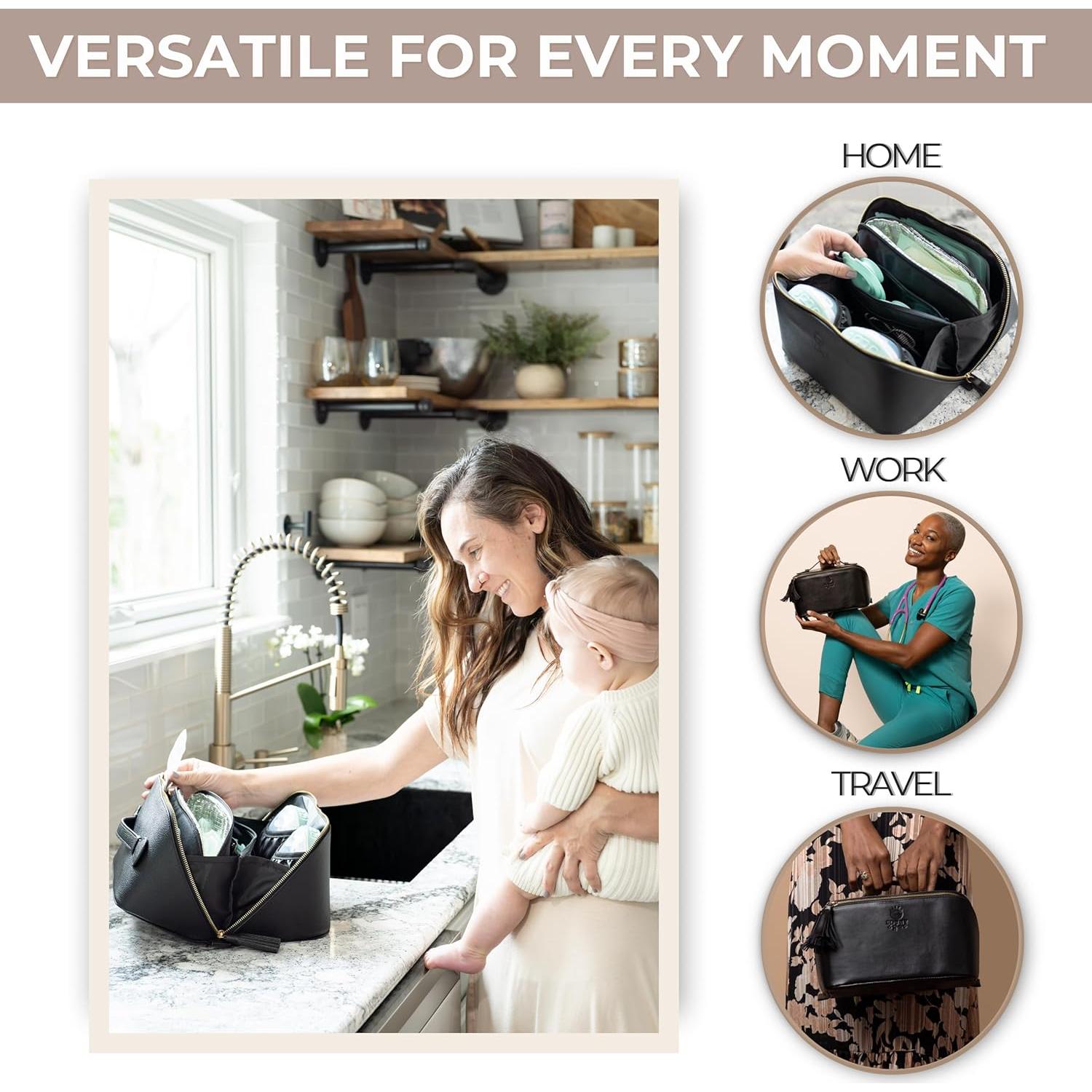 Bolsa Extractora de Leche Materna Vegana Sonny Sloane - Negro