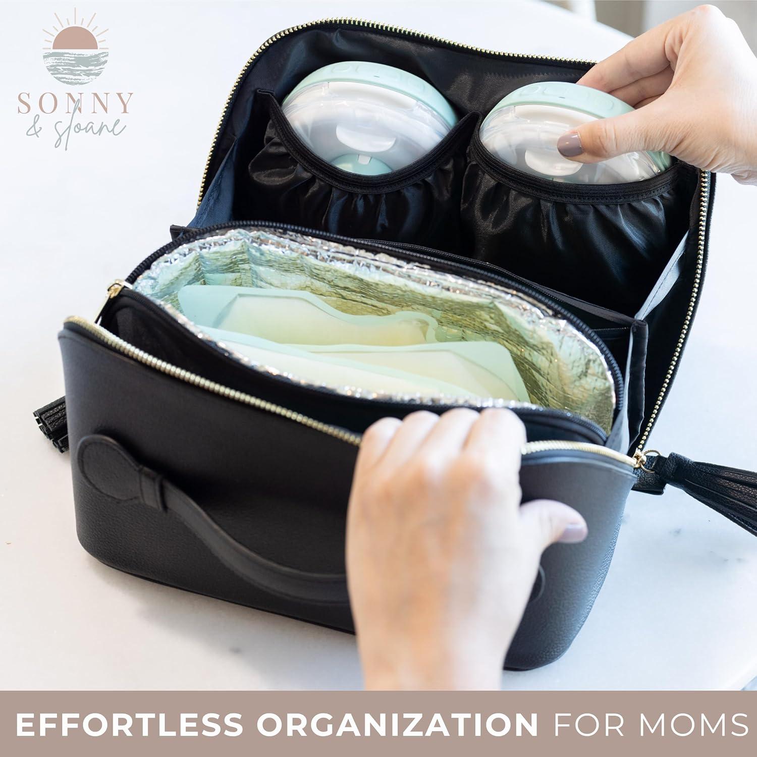 Bolsa Extractora de Leche Materna Vegana Sonny Sloane - Negro