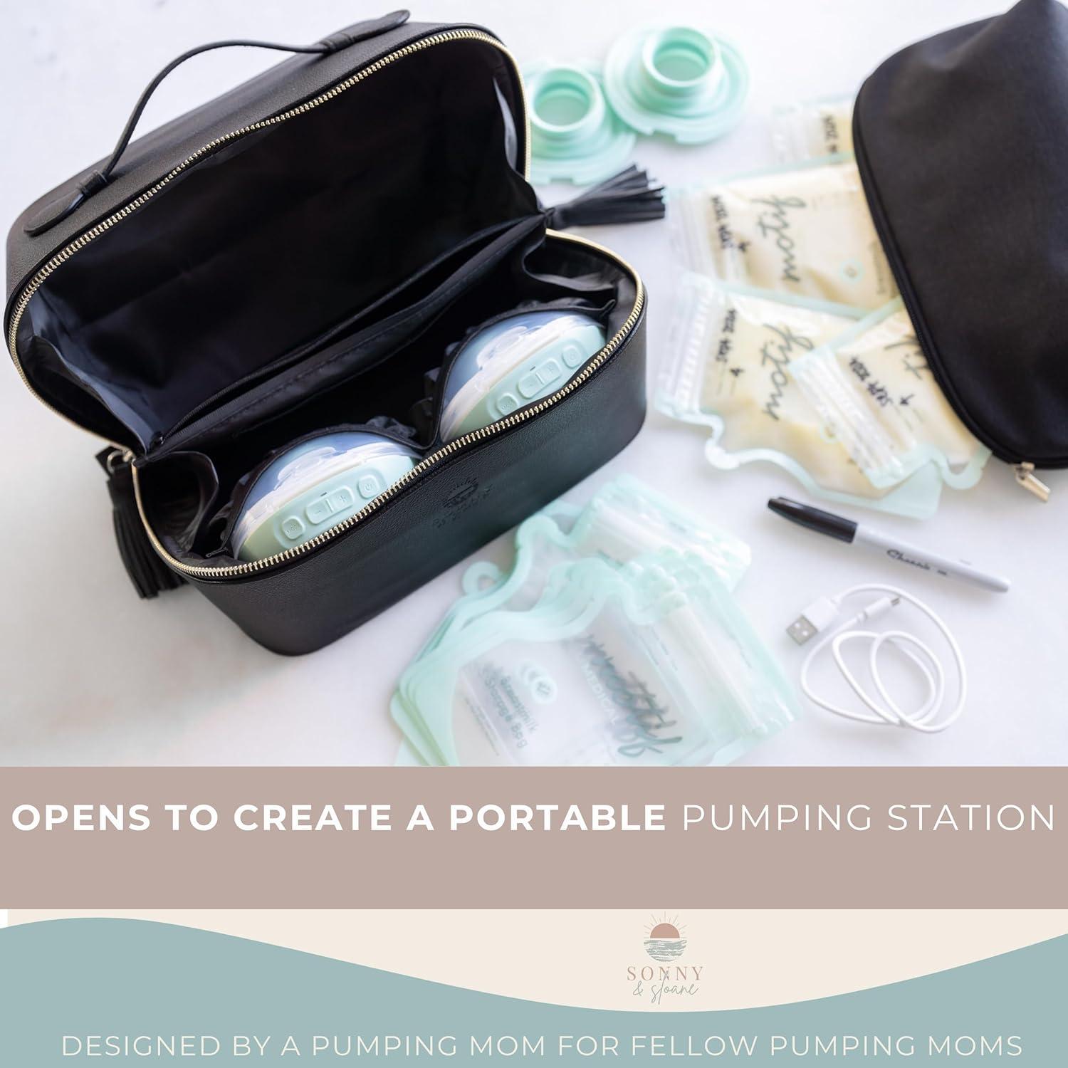 Bolsa Extractora de Leche Materna Vegana Sonny Sloane - Negro