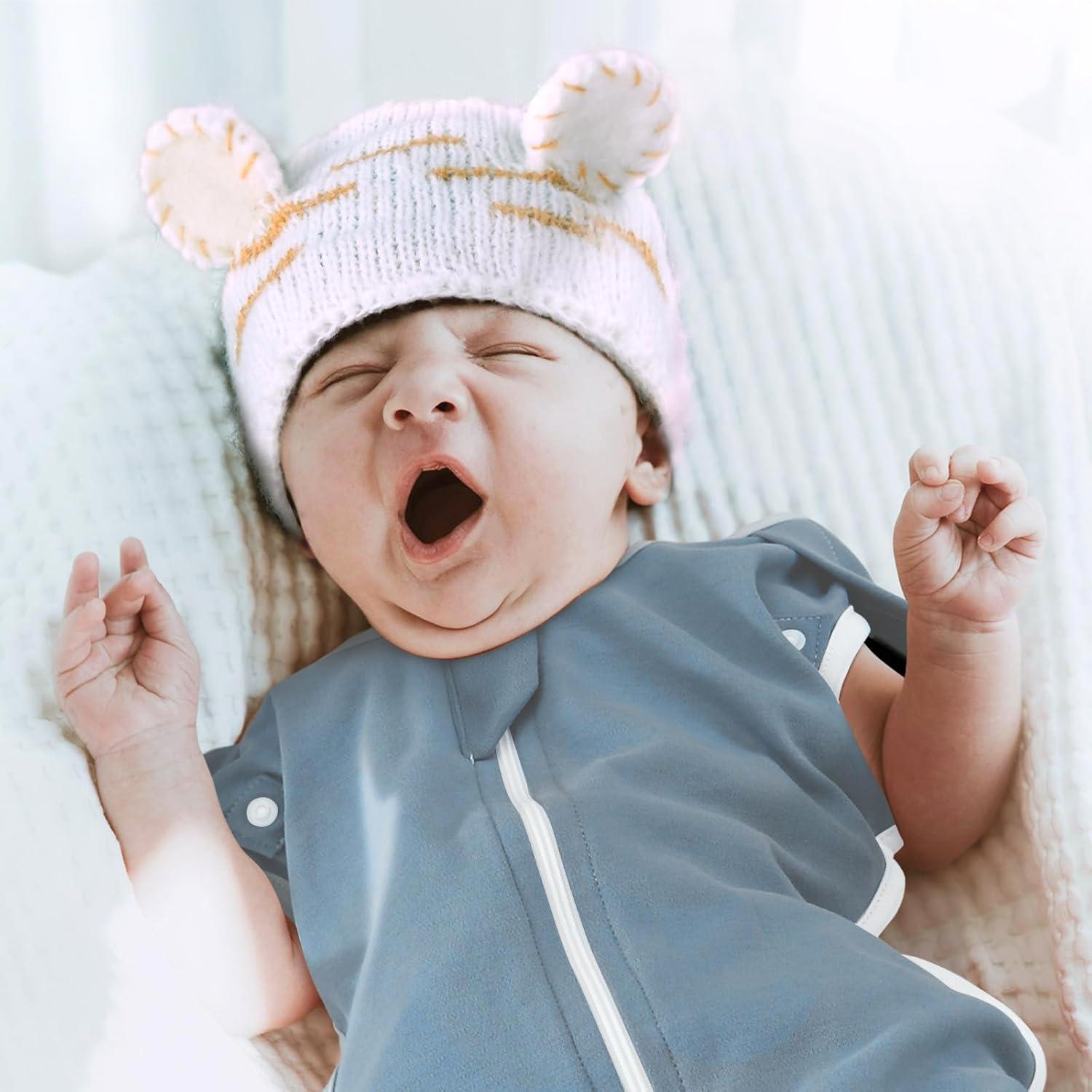 Saco de Dormir Transicional ANYEDDE 0-3 Meses Algodón Azul