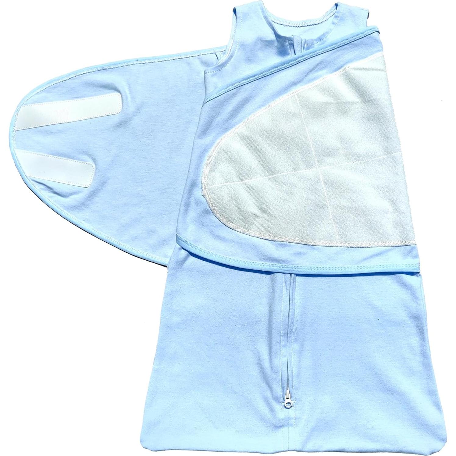 Saco de Envolver para Bebés Enrich YLife 3-6 Meses Algodón Azul