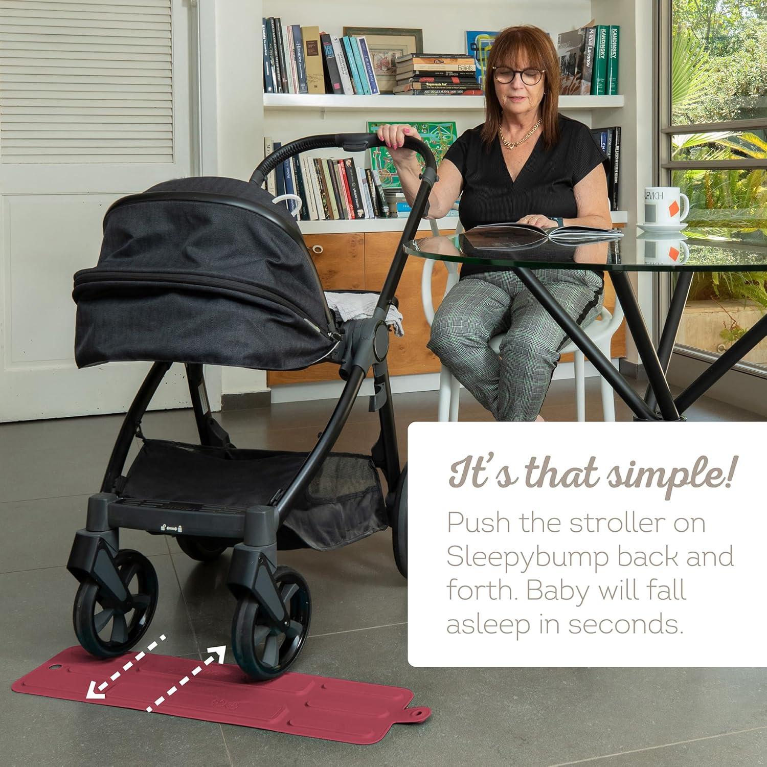 Colchoneta de Columpio para Cochecito de Bebé SleepyBump - Burdeos