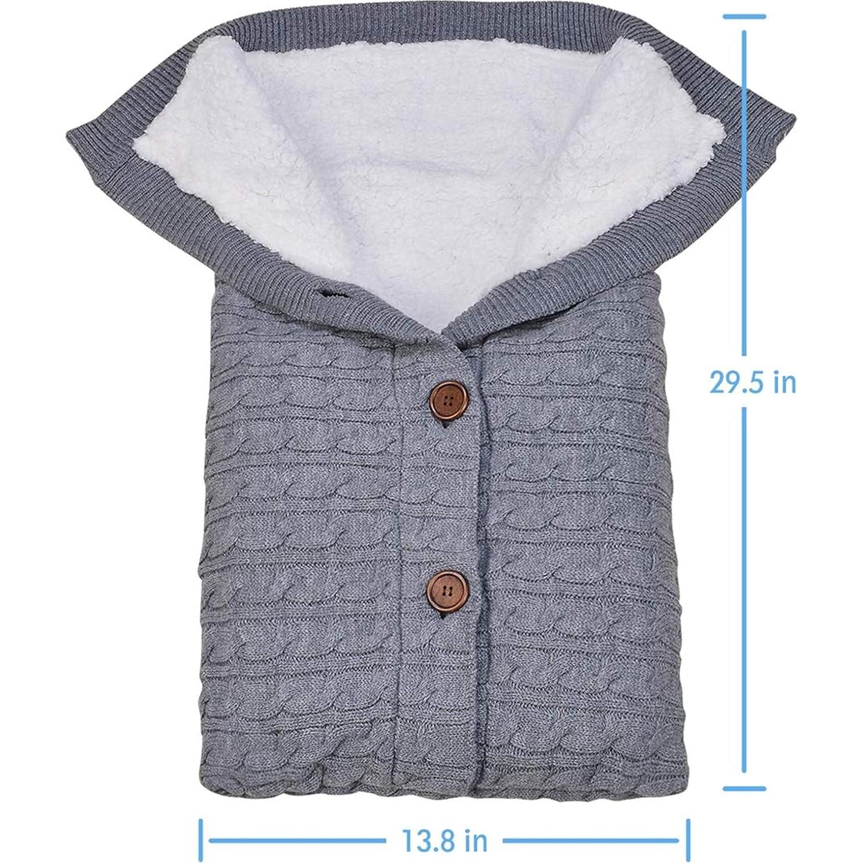 Manta Envoltura Unisex XMWEALTHY para Bebés 75x37cm Gris