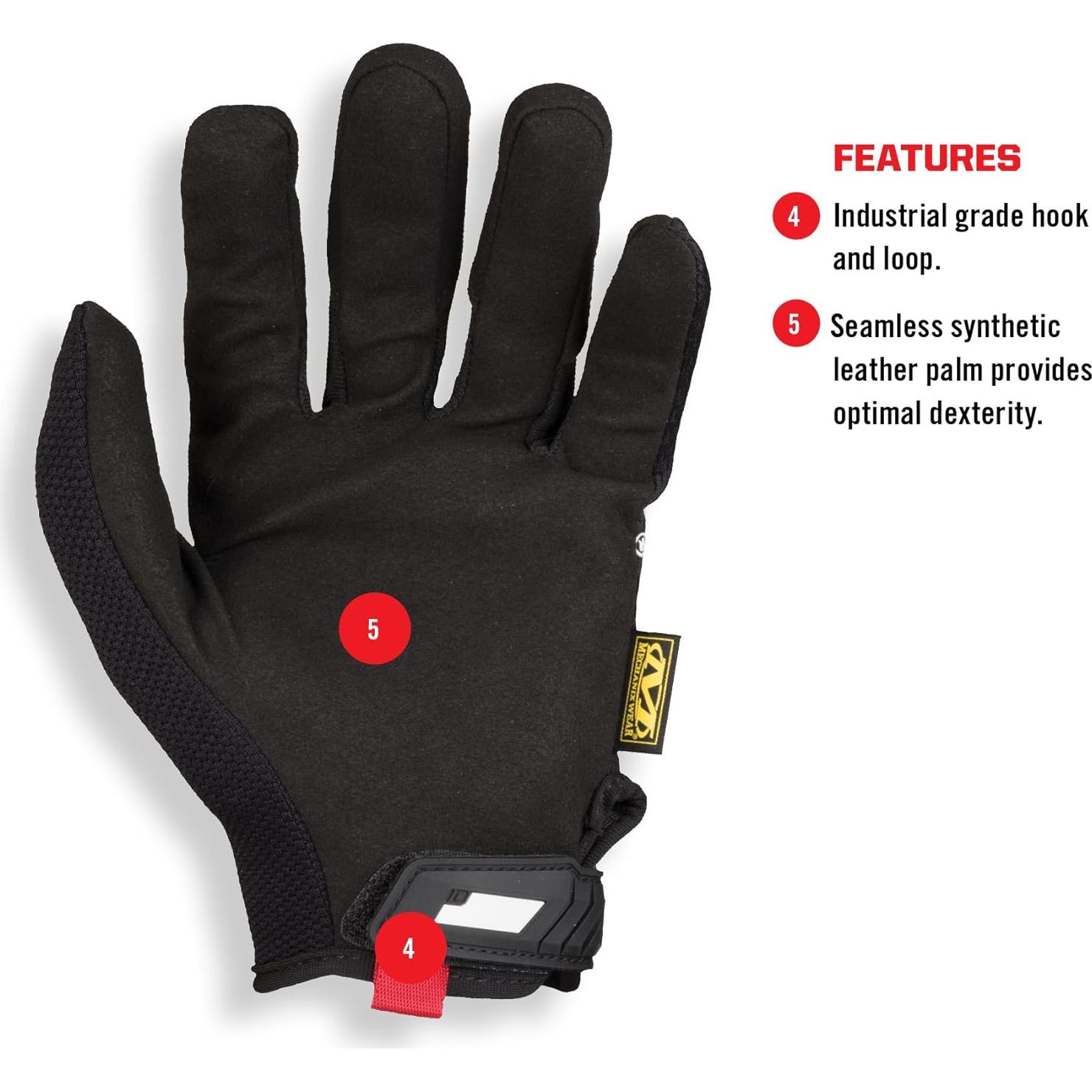 Guantes Mechanix Wear Original X-Large Negro Táctiles